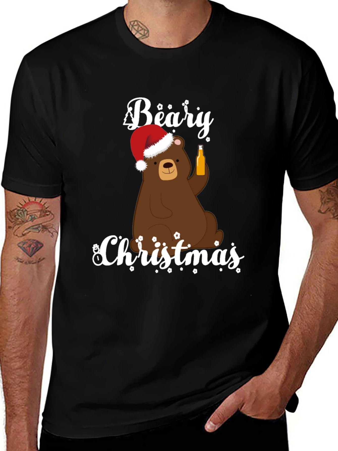 Beary Christmas Holiday Graphic Tee