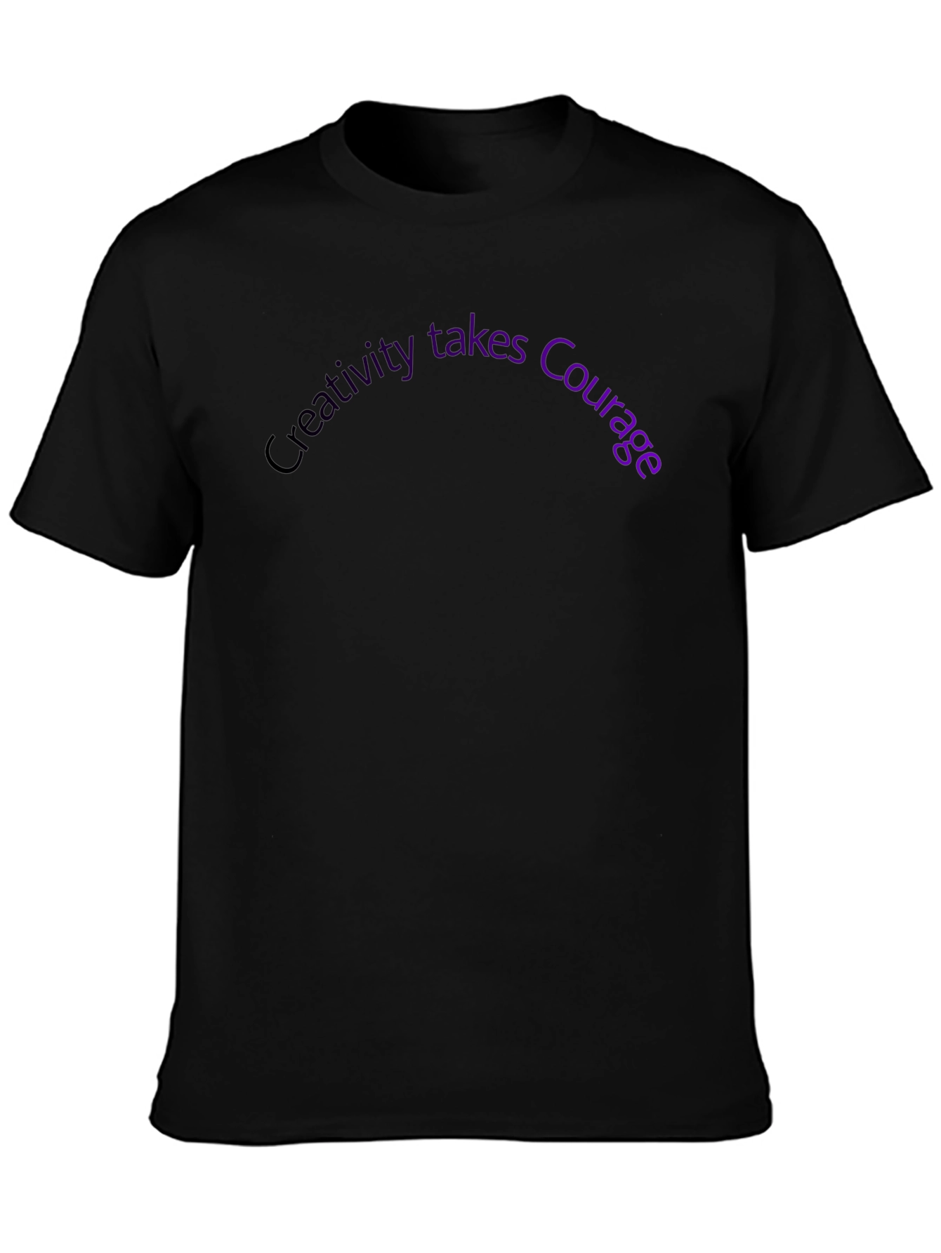 Creativity Takes Courage Graphic Tee - Black