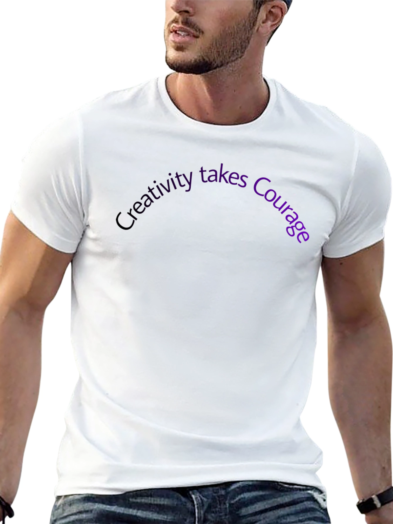 Creativity Takes Courage Graphic Tee - Black