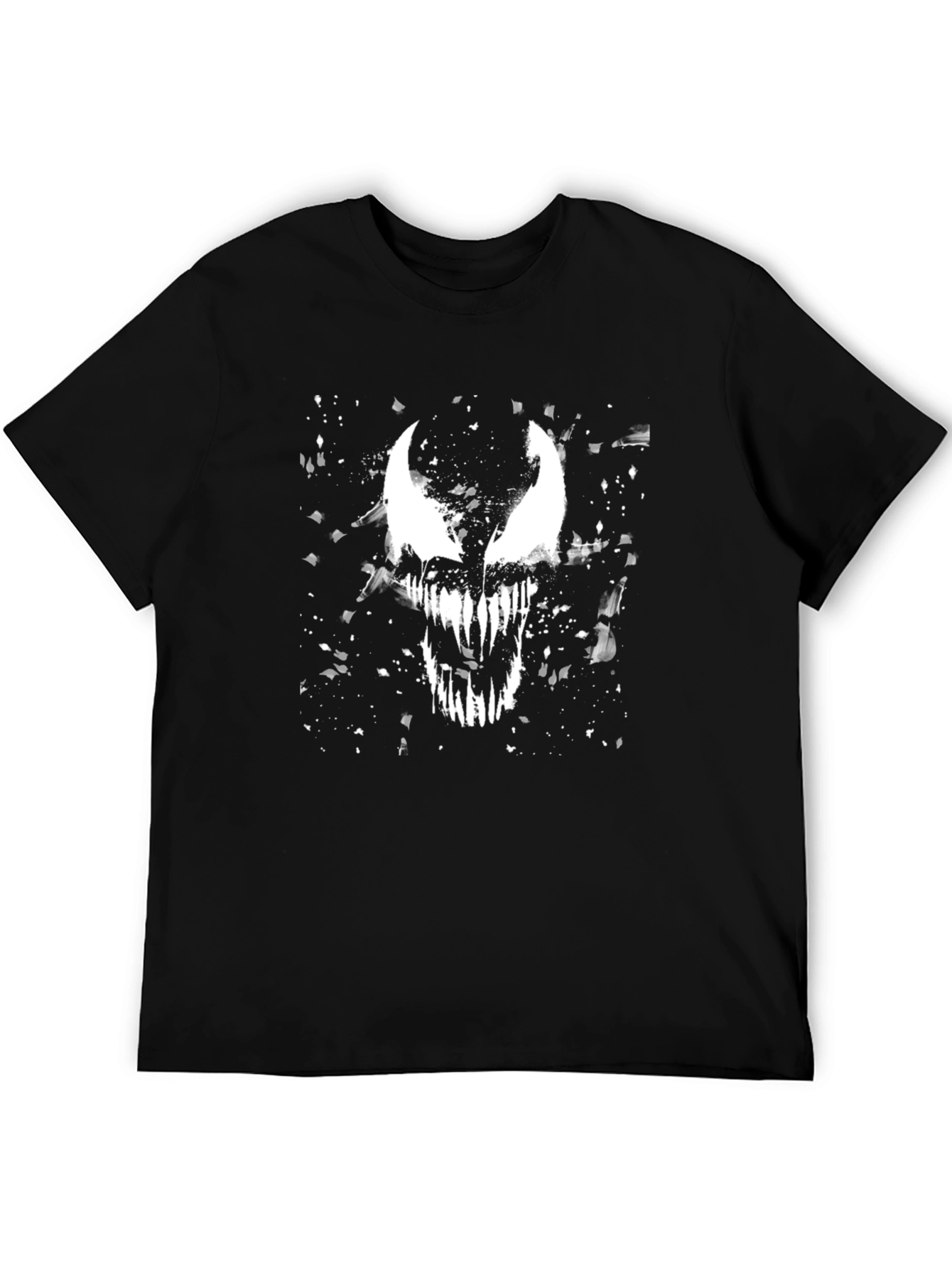 Venom Graphic Print Black T-Shirt