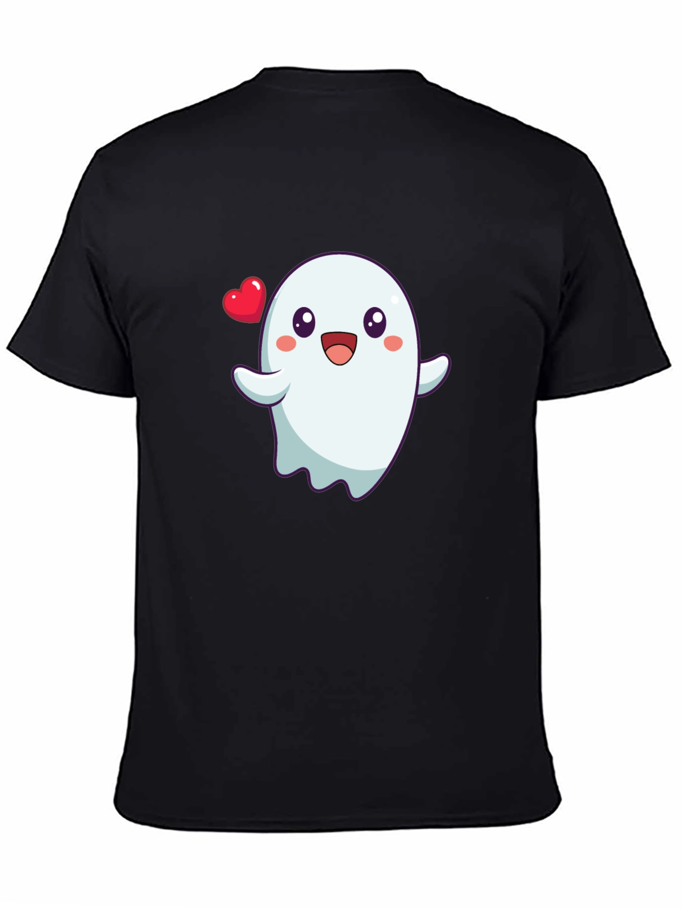 Cute Ghost with Heart T-Shirt - Halloween Tee