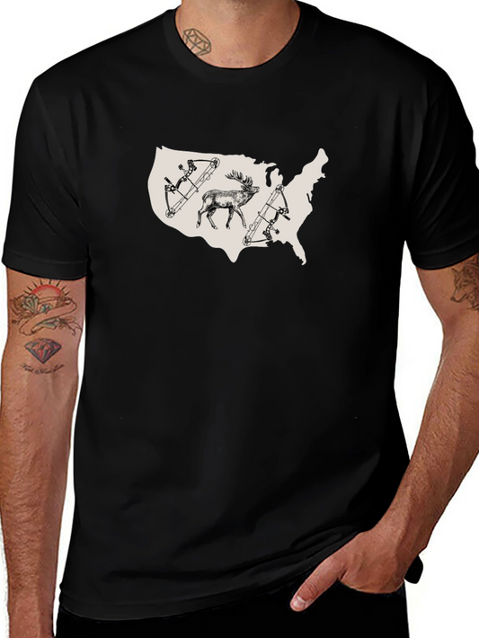 USA Hunting Graphic T-Shirt