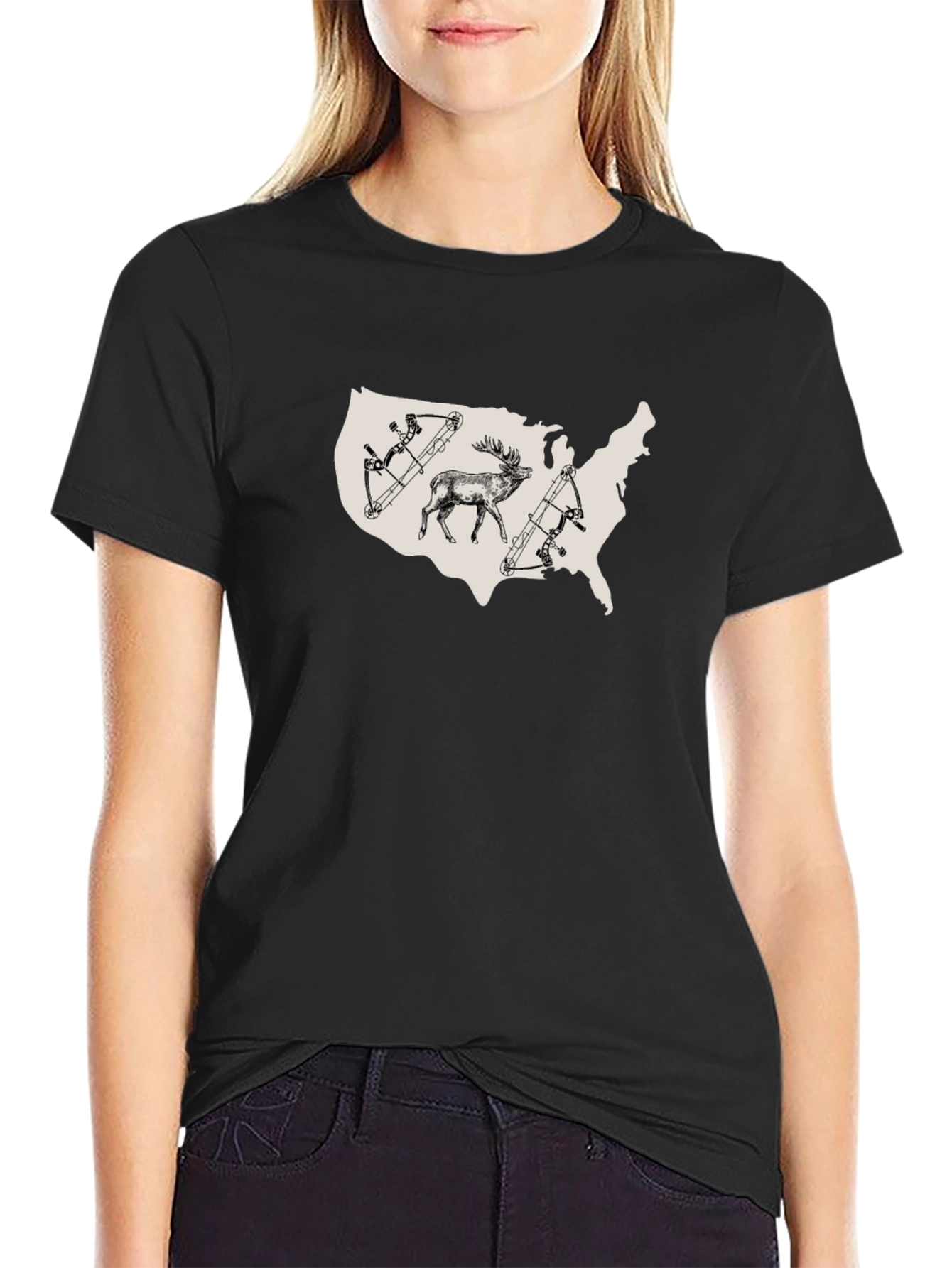 USA Hunting Graphic T-Shirt