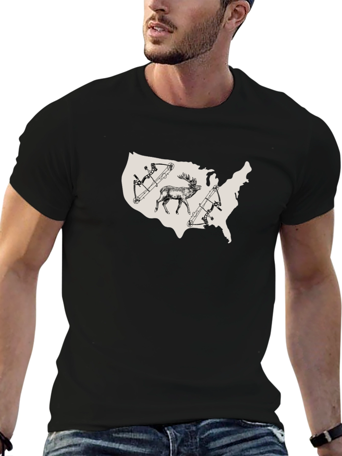 USA Hunting Graphic T-Shirt