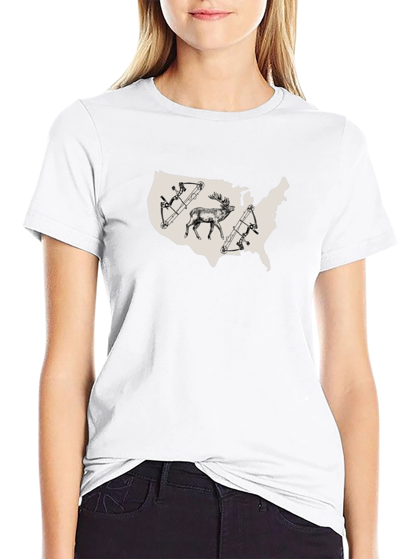 USA Hunting Graphic T-Shirt