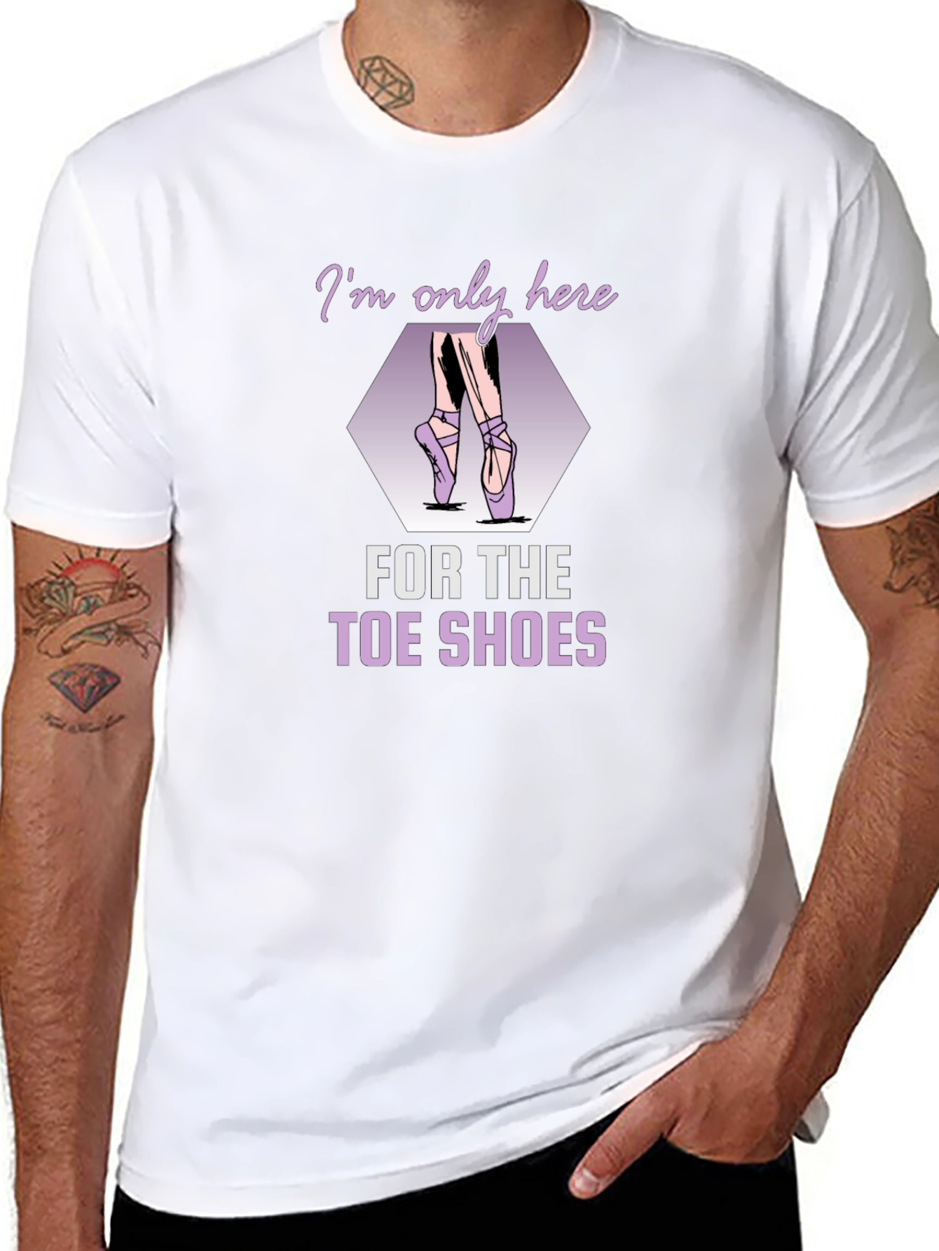 Ballet Toe Shoes Graphic Tee - Dance Lover Shirt