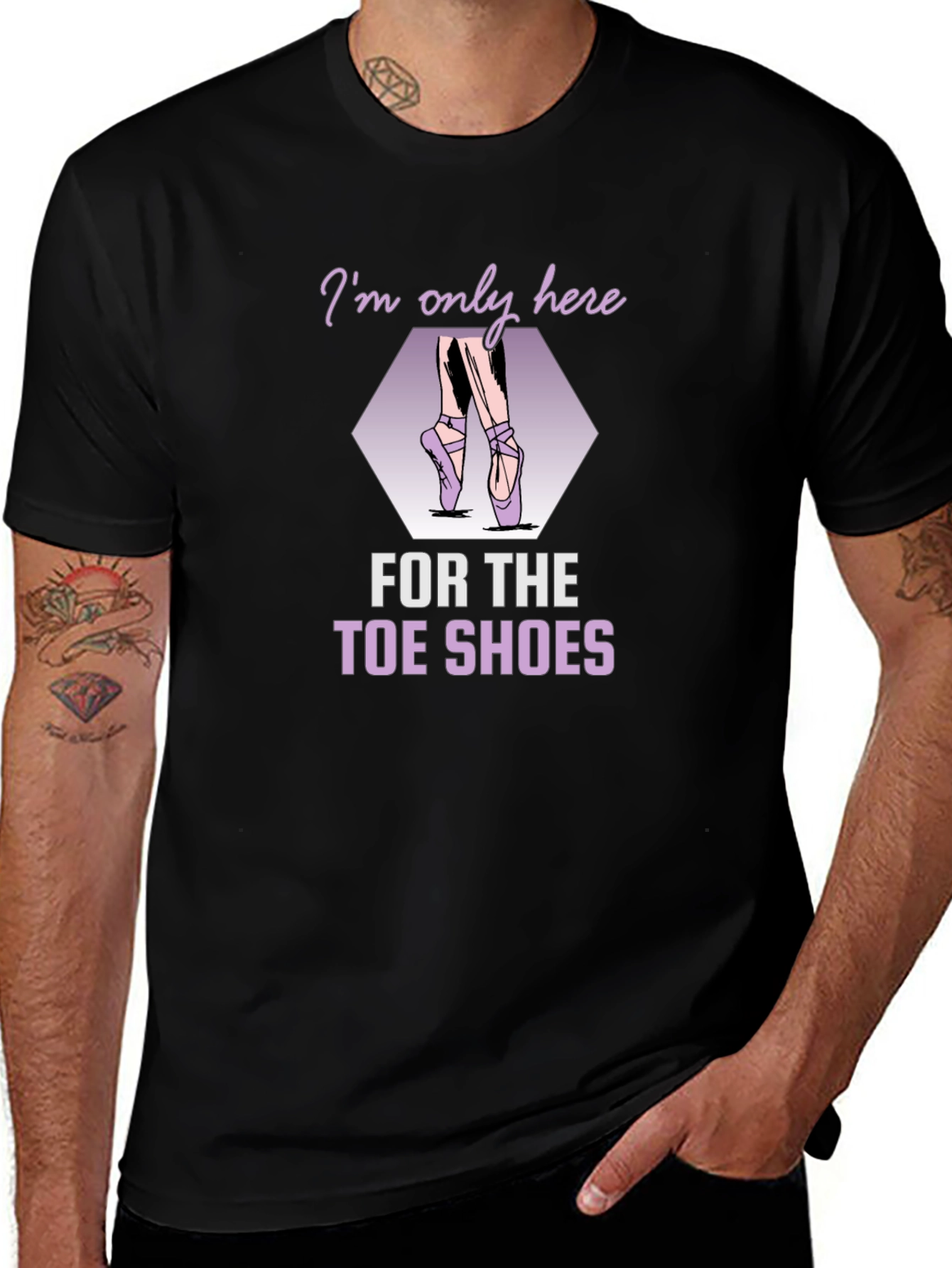Ballet Toe Shoes Graphic Tee - Dance Lover Shirt