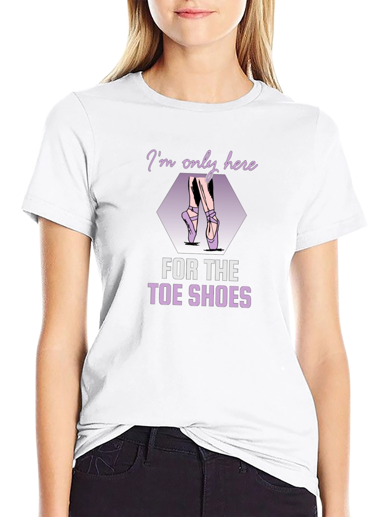 Ballet Toe Shoes Graphic Tee - Dance Lover Shirt