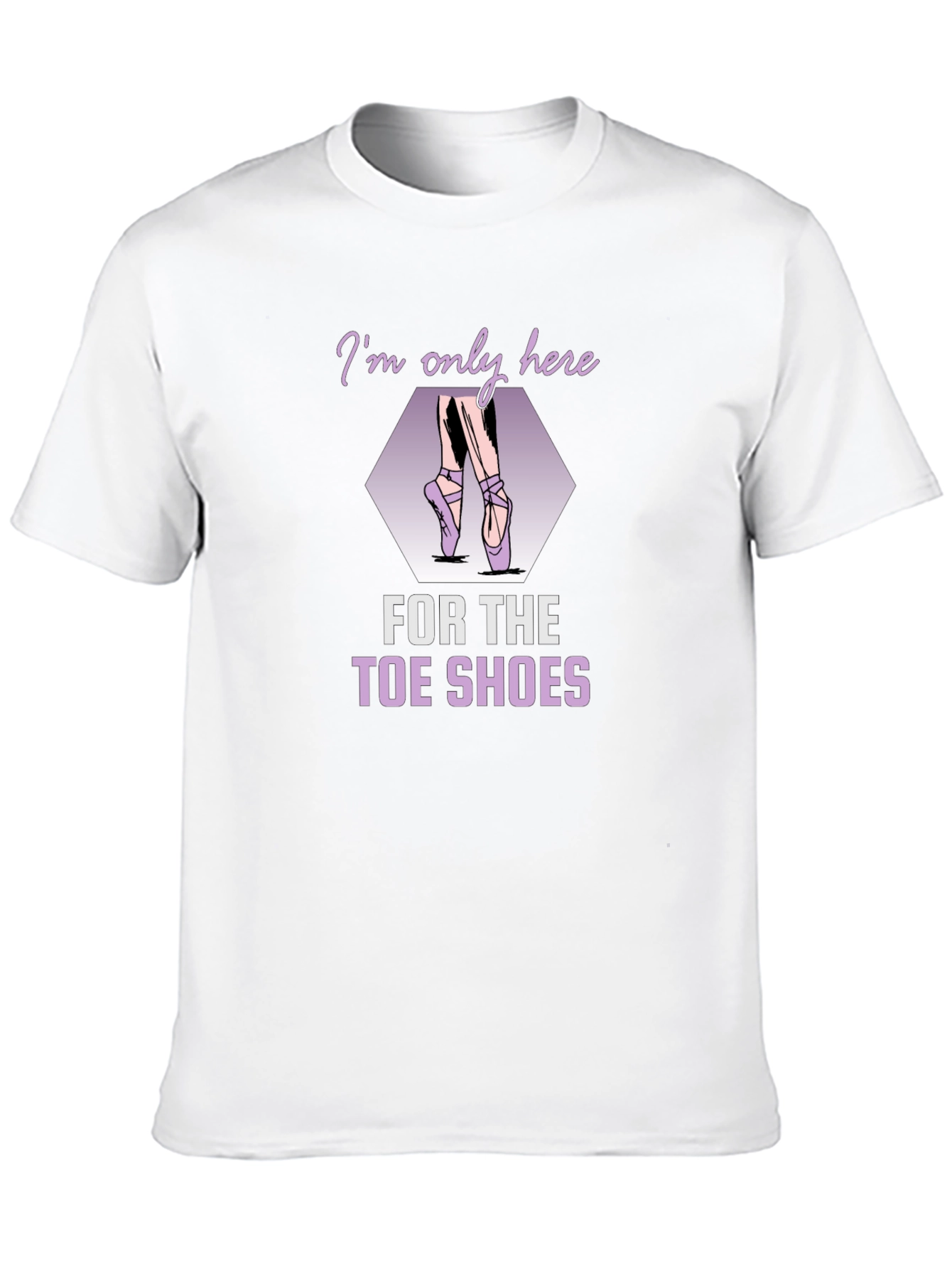 Ballet Toe Shoes Graphic Tee - Dance Lover Shirt