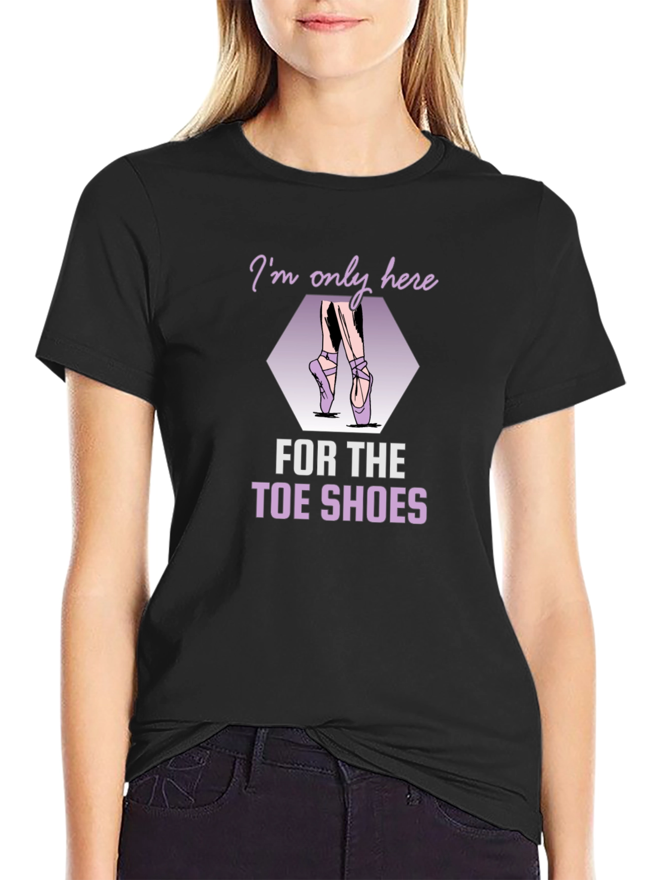 Ballet Toe Shoes Graphic Tee - Dance Lover Shirt