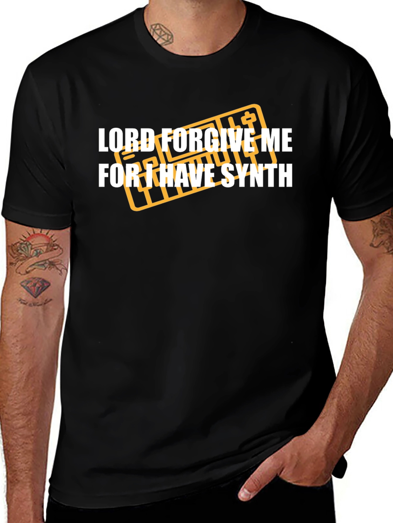 Lord Forgive Me Synth T-Shirt