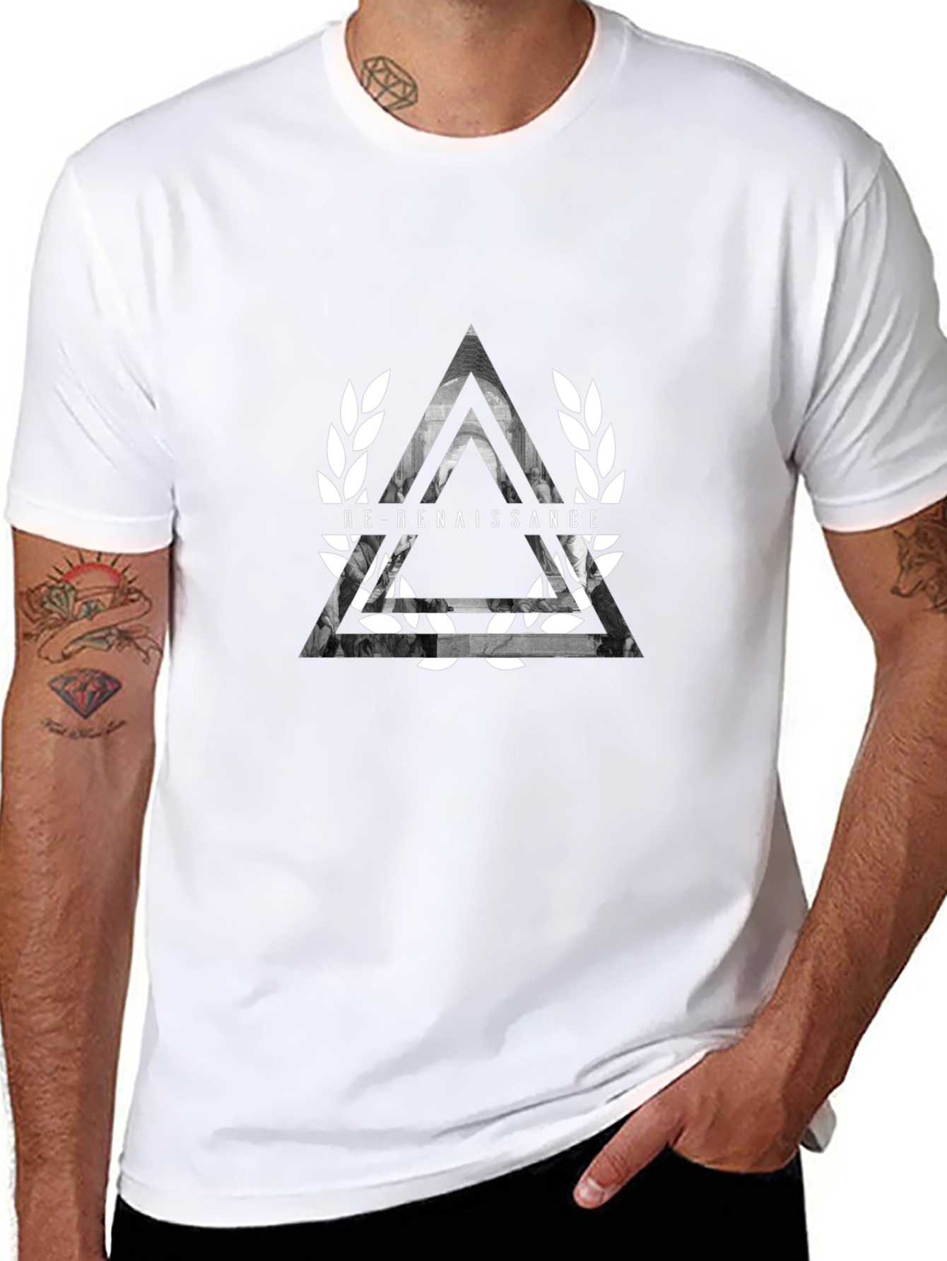 Re-Renaissance Black Graphic Tee