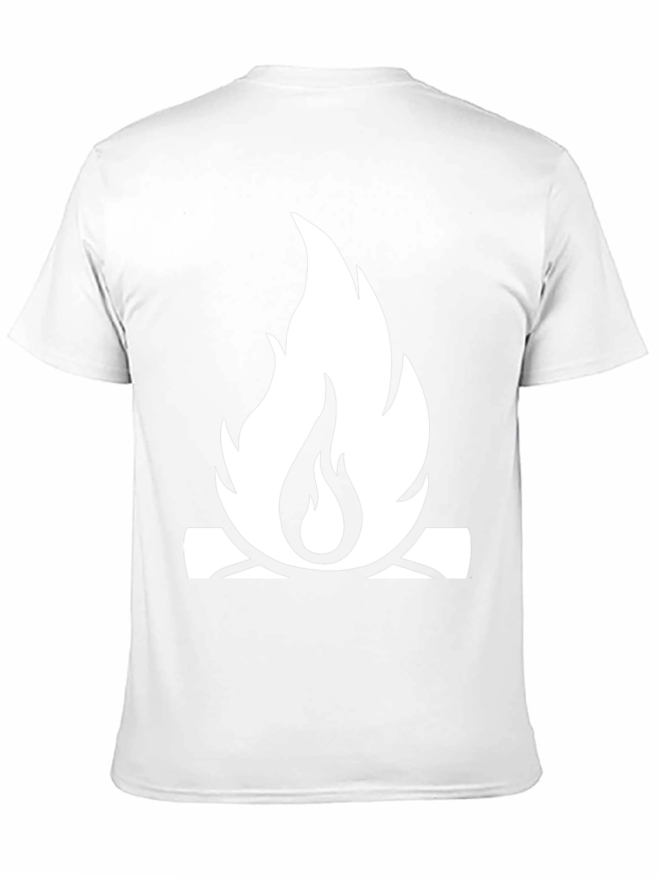 Campfire Graphic Tee - Black Cotton Casual Shirt