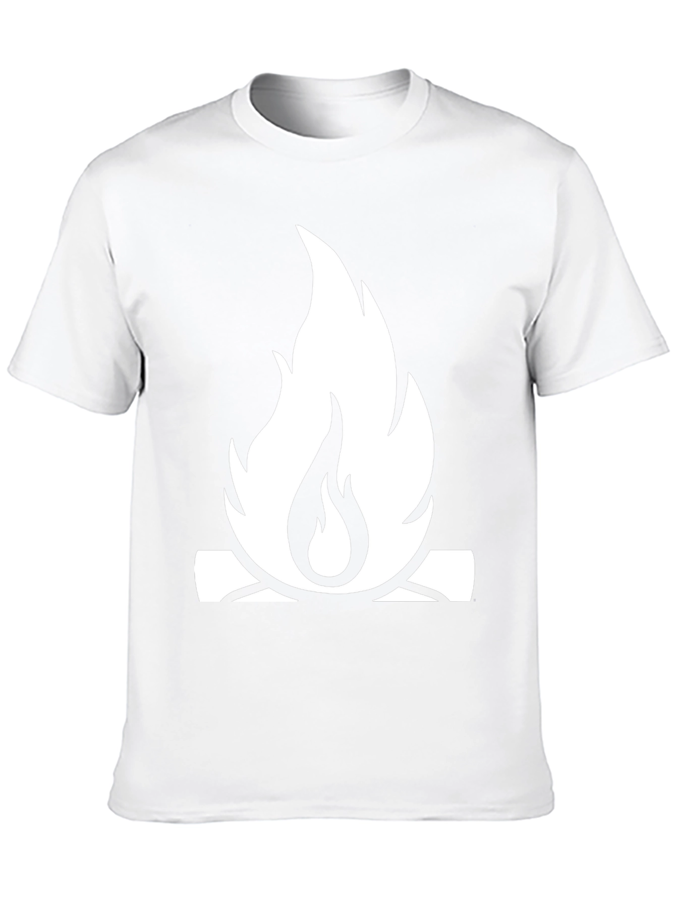 Campfire Graphic Tee - Black Cotton Casual Shirt