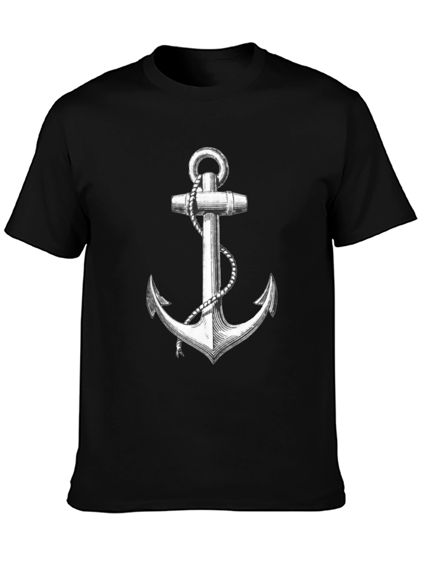 Nautical Anchor Graphic Tee - Classic Style