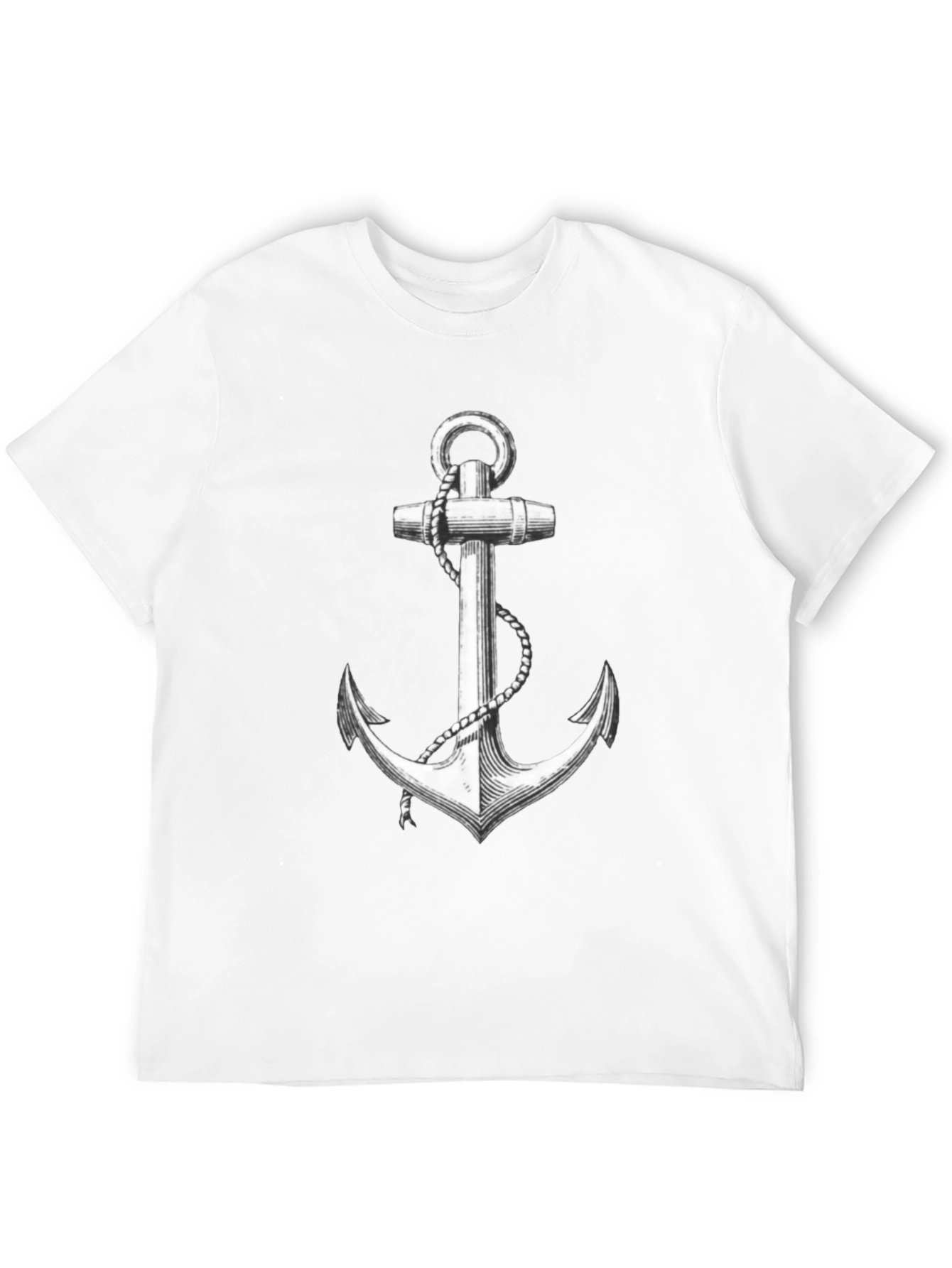 Nautical Anchor Graphic Tee - Classic Style