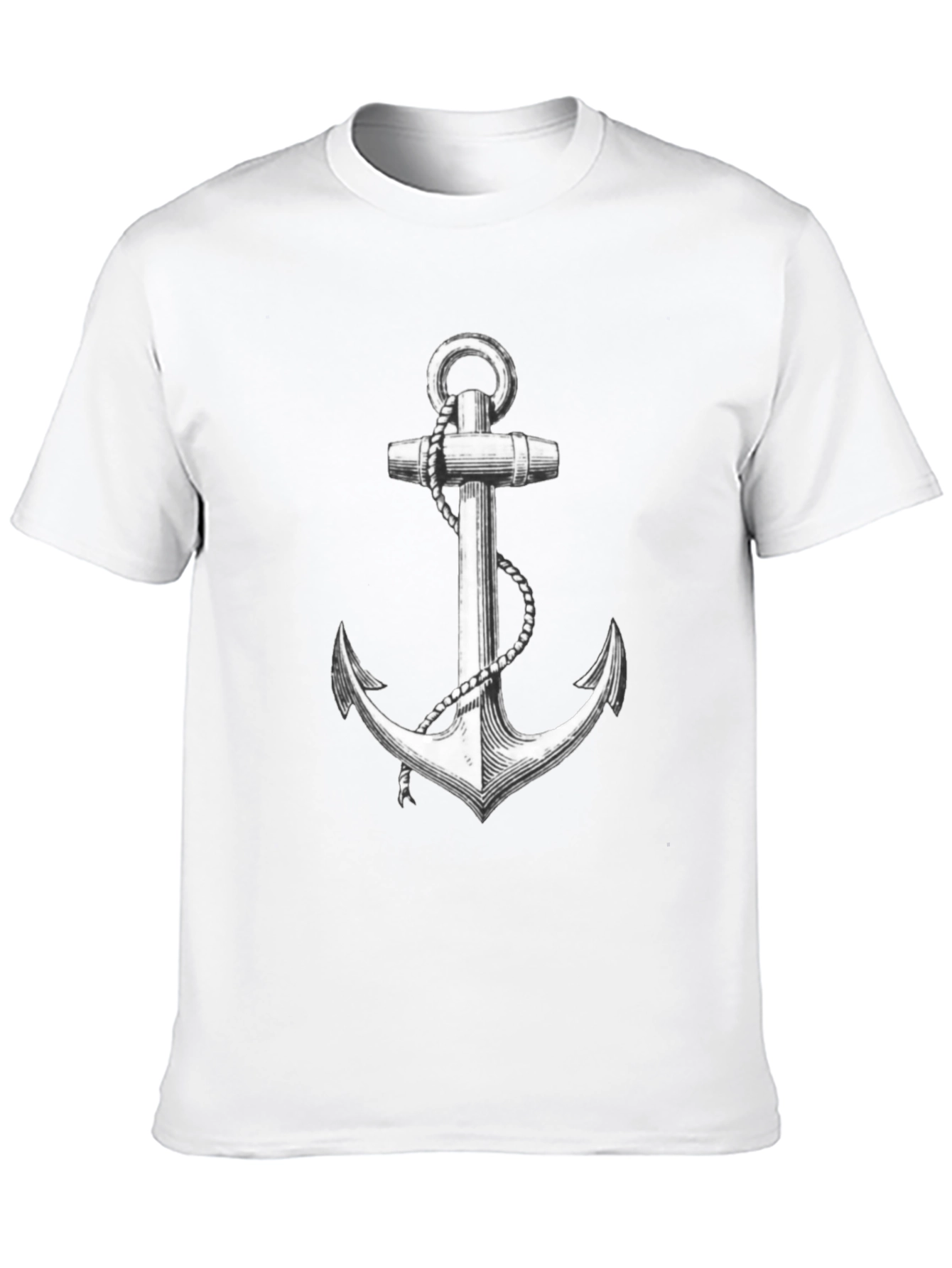 Nautical Anchor Graphic Tee - Classic Style