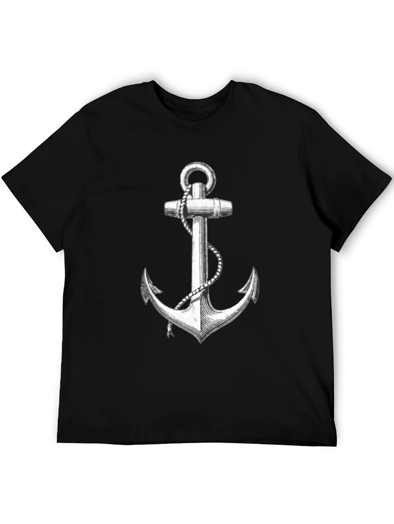 Nautical Anchor Graphic Tee - Classic Style