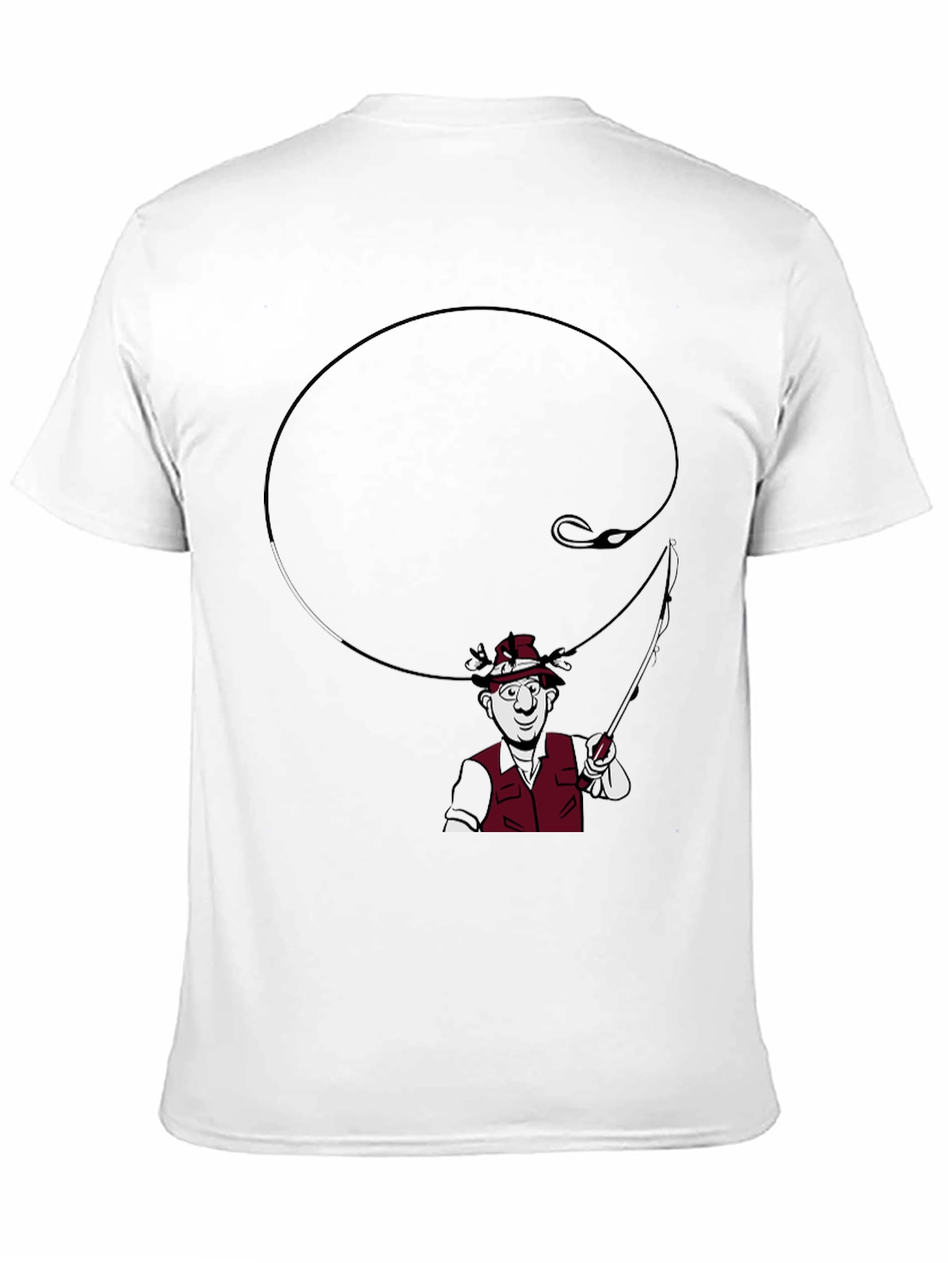 Fishing Cartoon Graphic T-Shirt