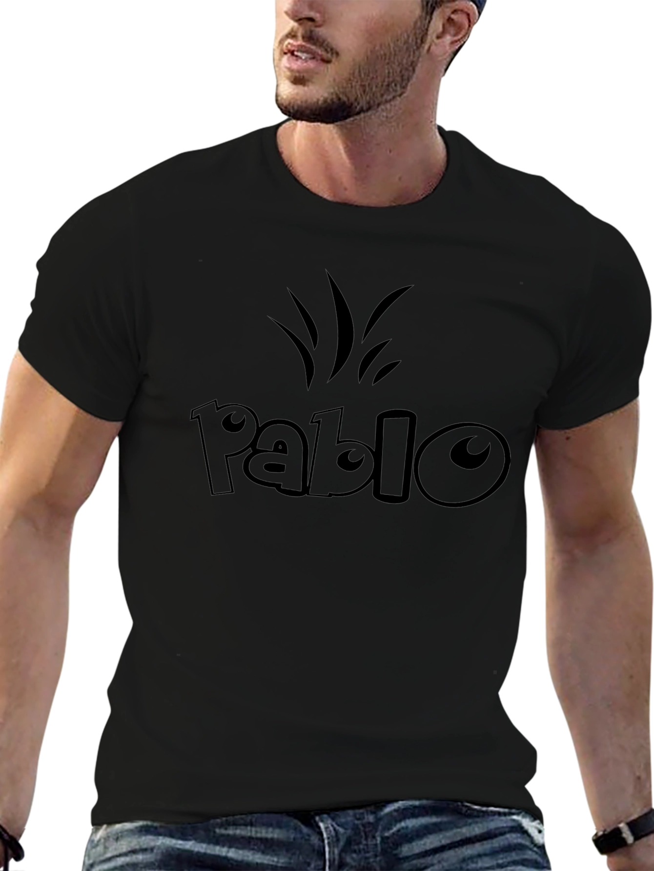 Pablo Black Graphic T-Shirt - Trendy Casual Wear