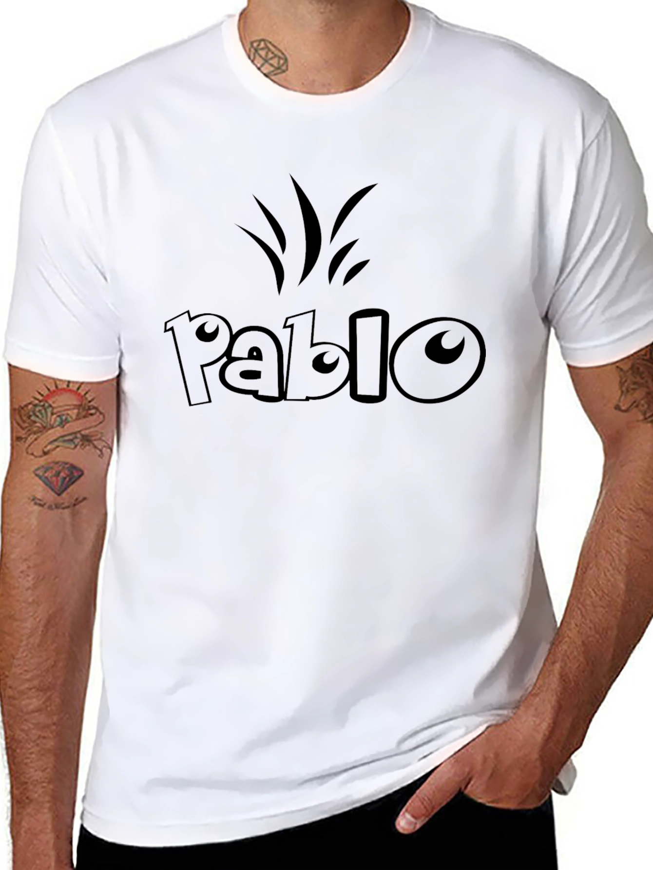Pablo Black Graphic T-Shirt - Trendy Casual Wear