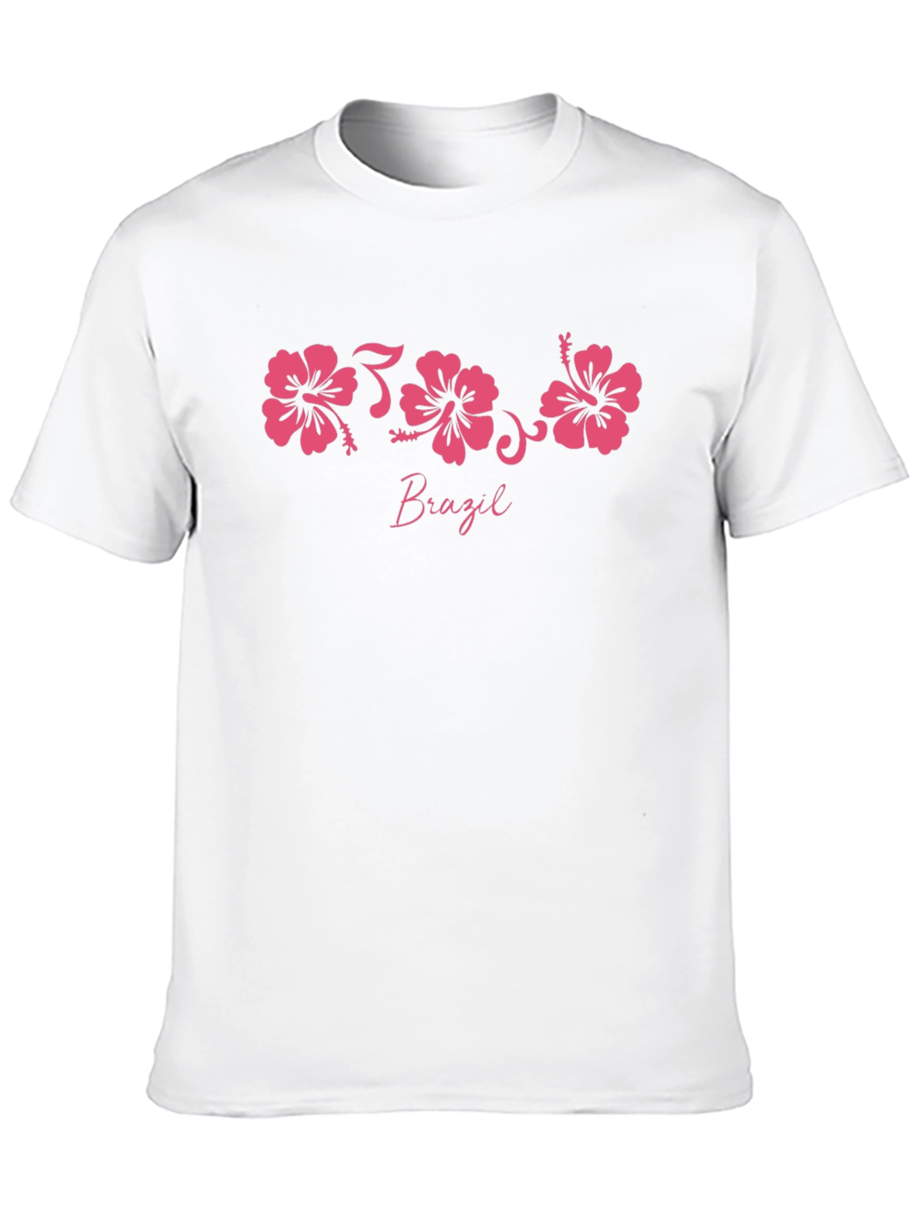 Brazil Hibiscus Flower Graphic Tee