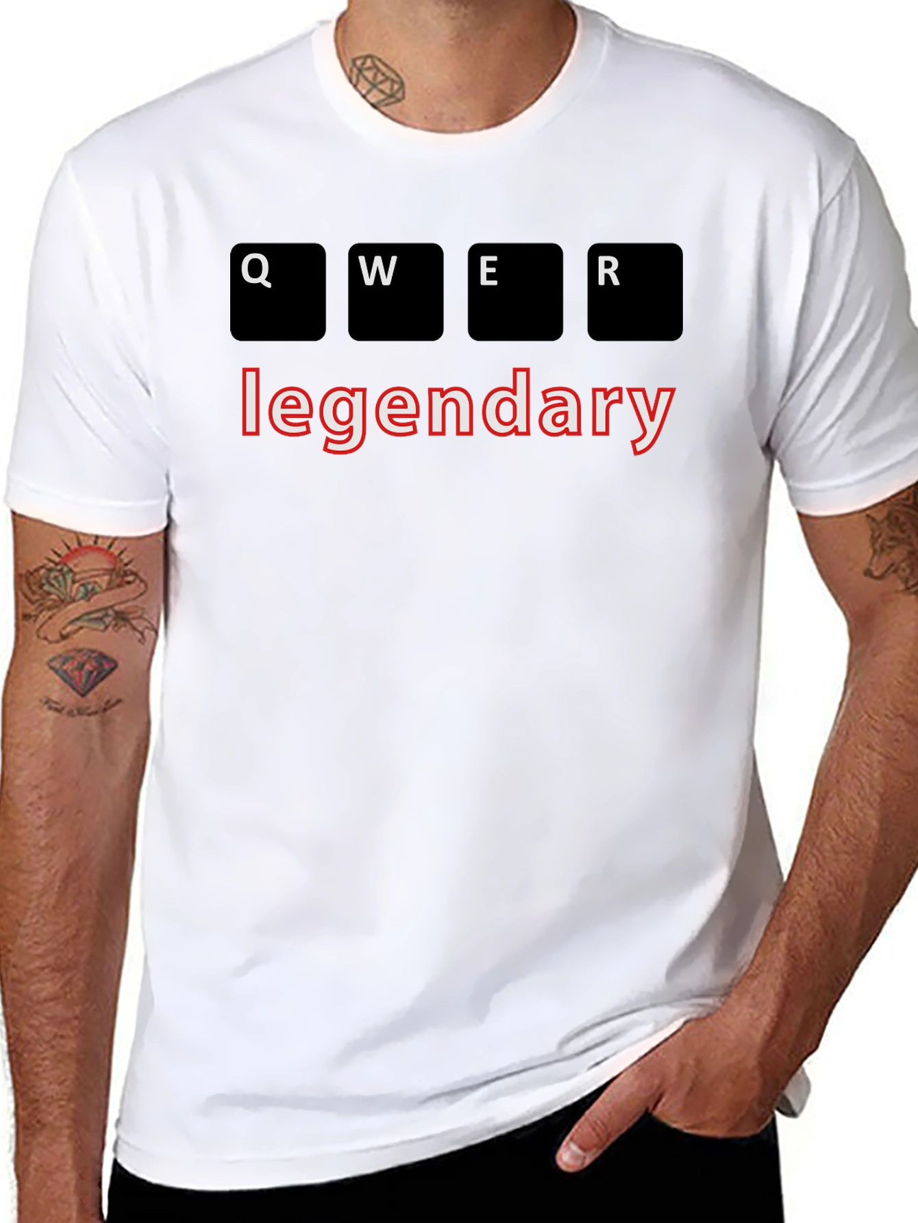 Legendary Gamer QWER T-Shirt - Black