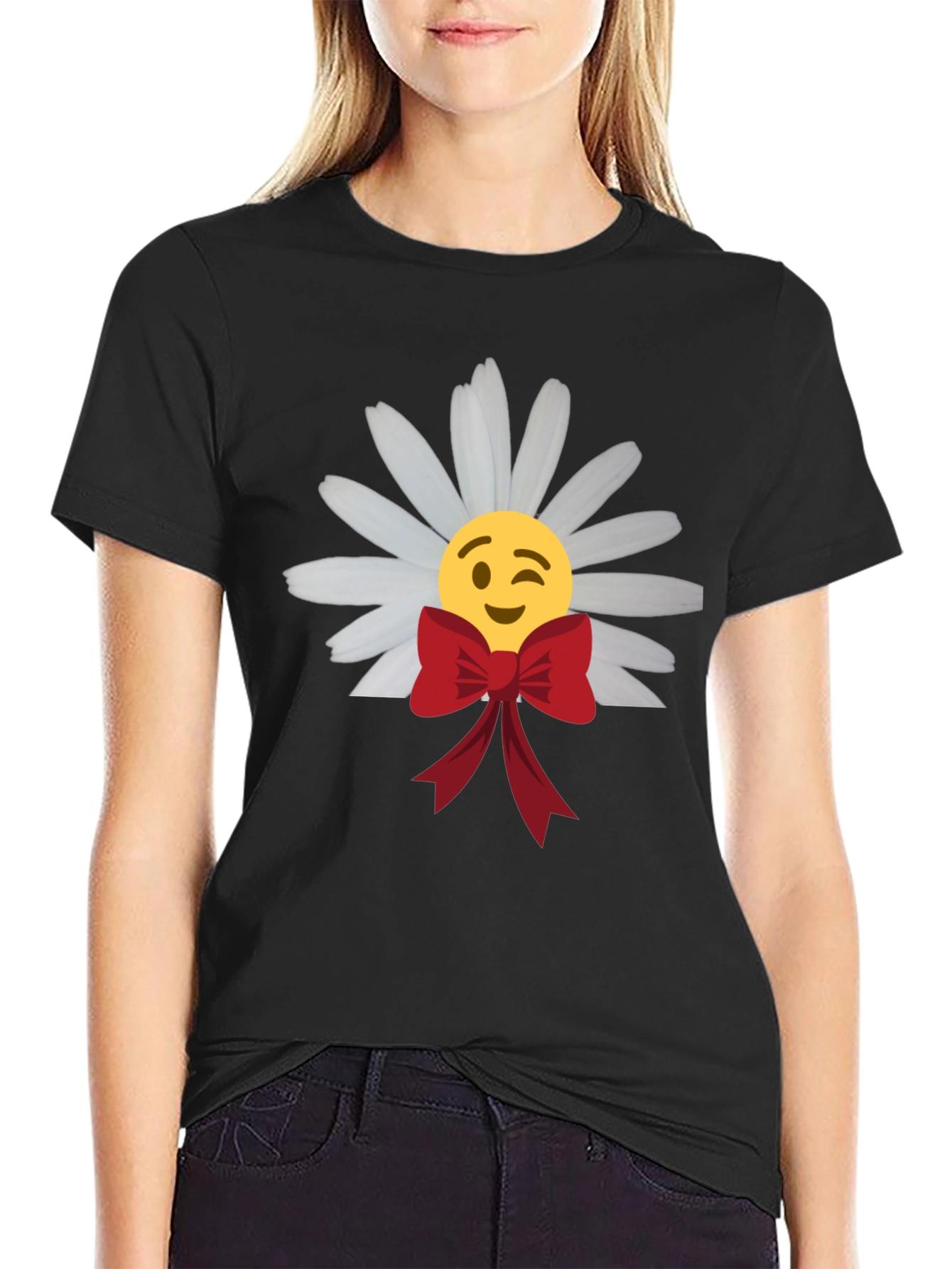 Emoji Daisy Bow T-Shirt