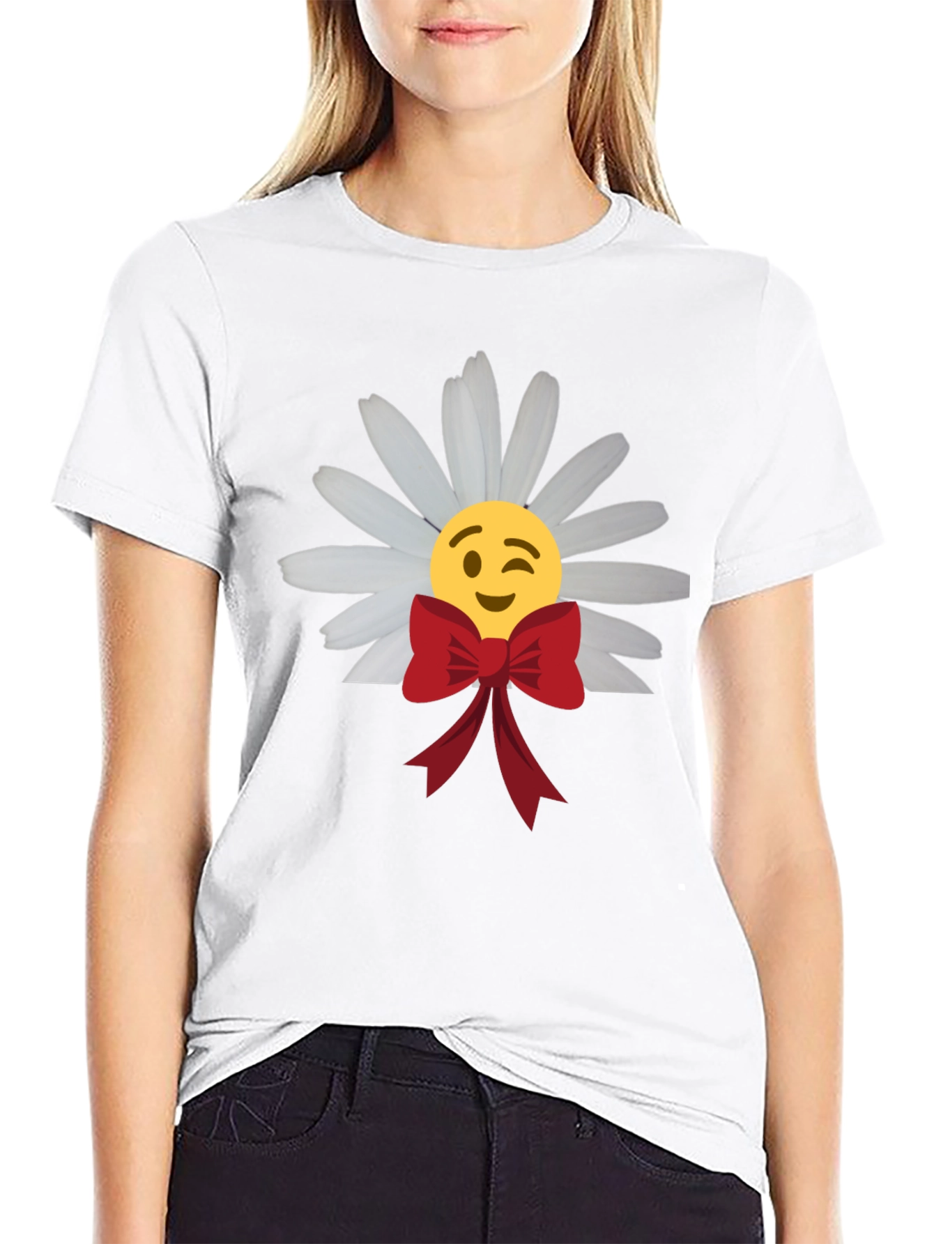Emoji Daisy Bow T-Shirt