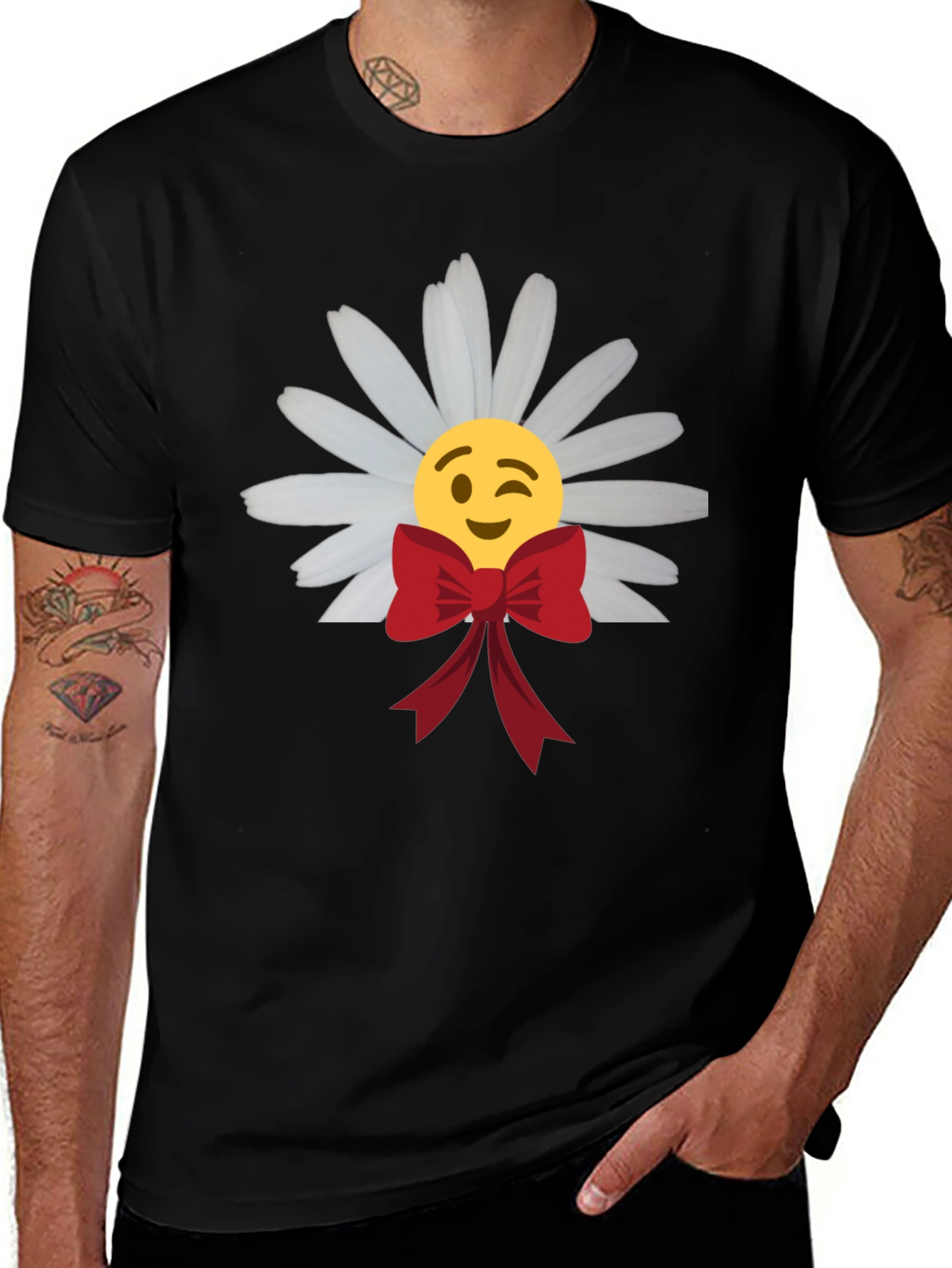 Emoji Daisy Bow T-Shirt