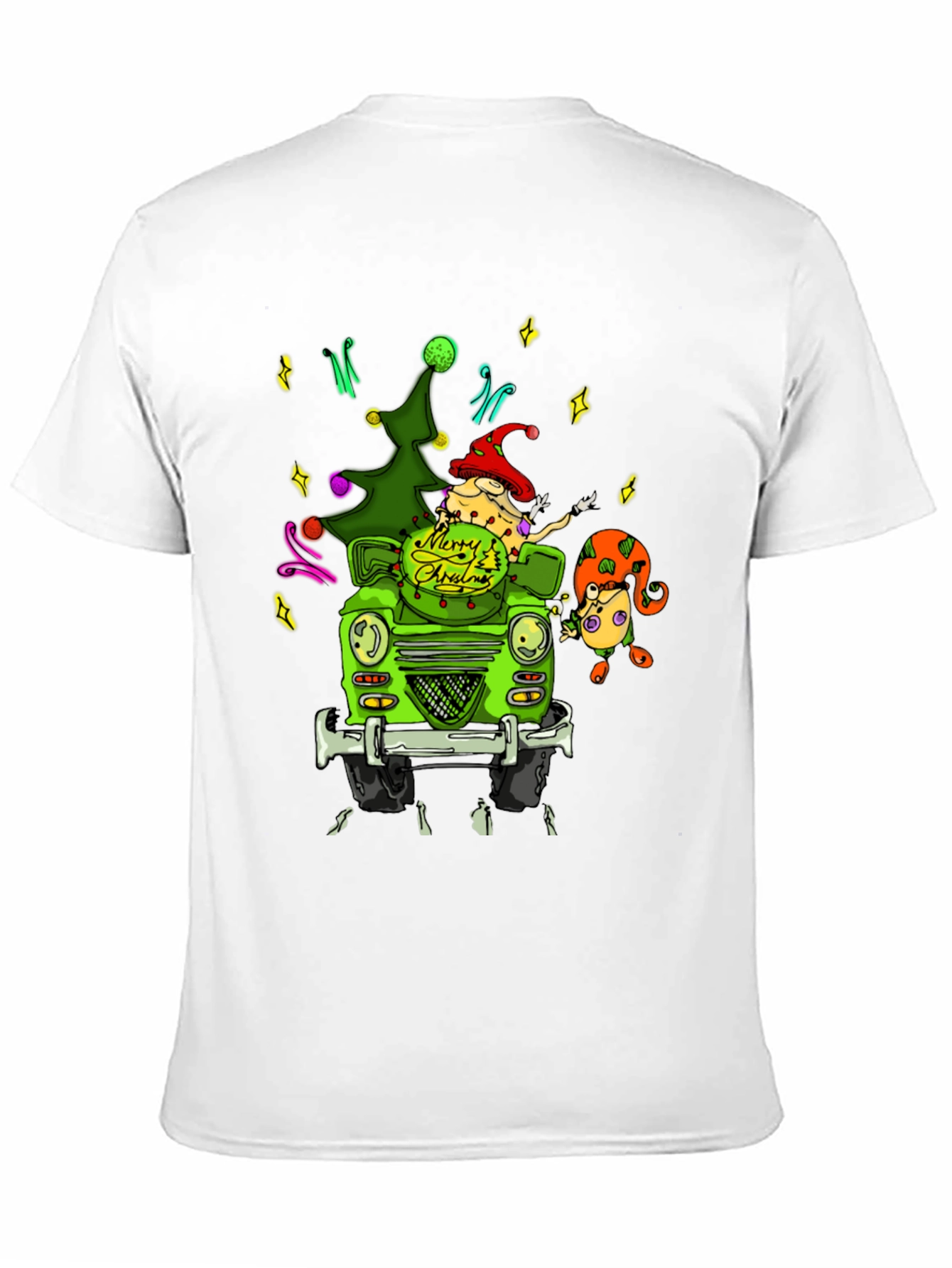 Christmas Car T-Shirt - Festive Holiday Tee