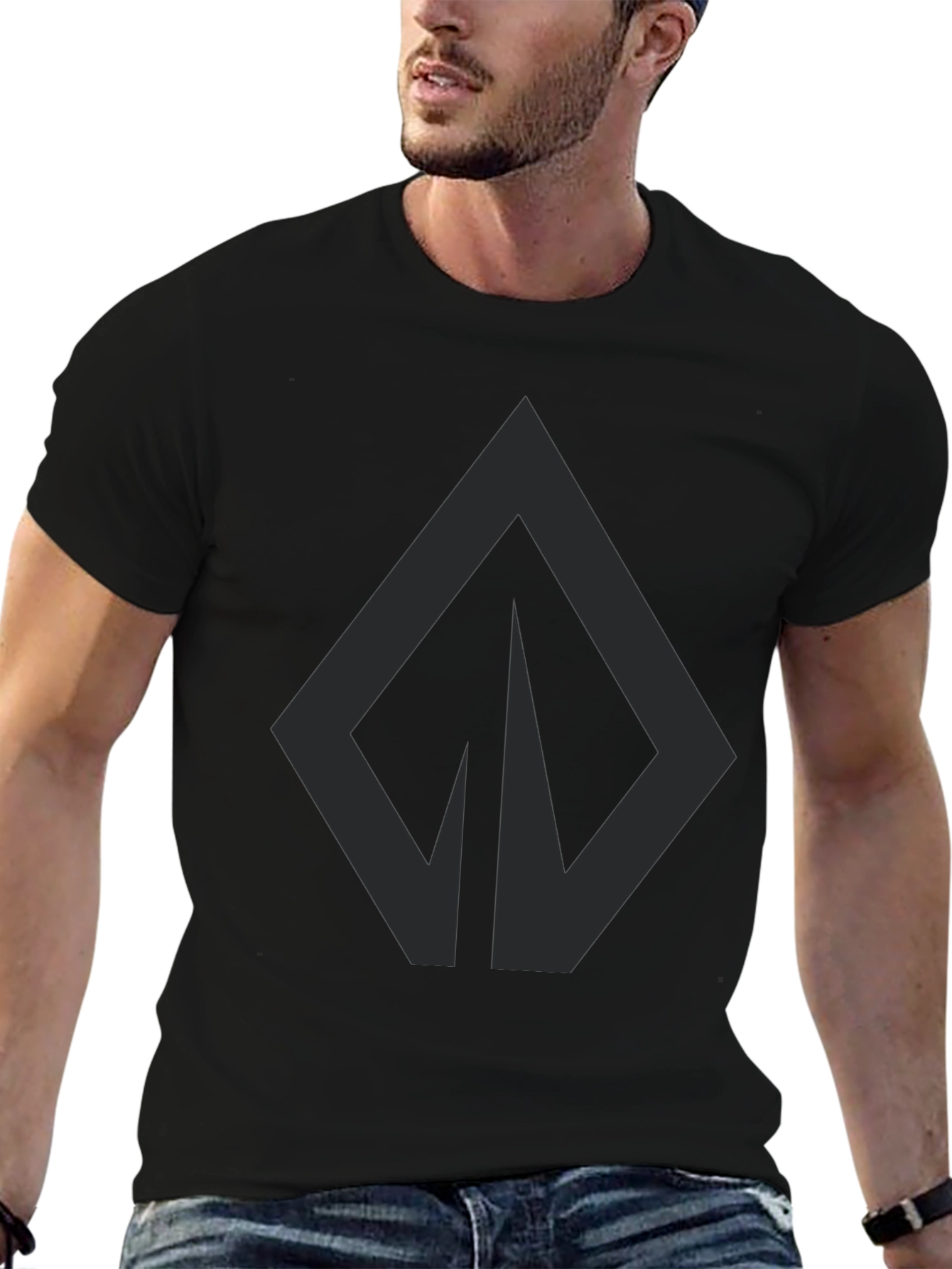 Dark Diamond Graphic Tee - Modern Style