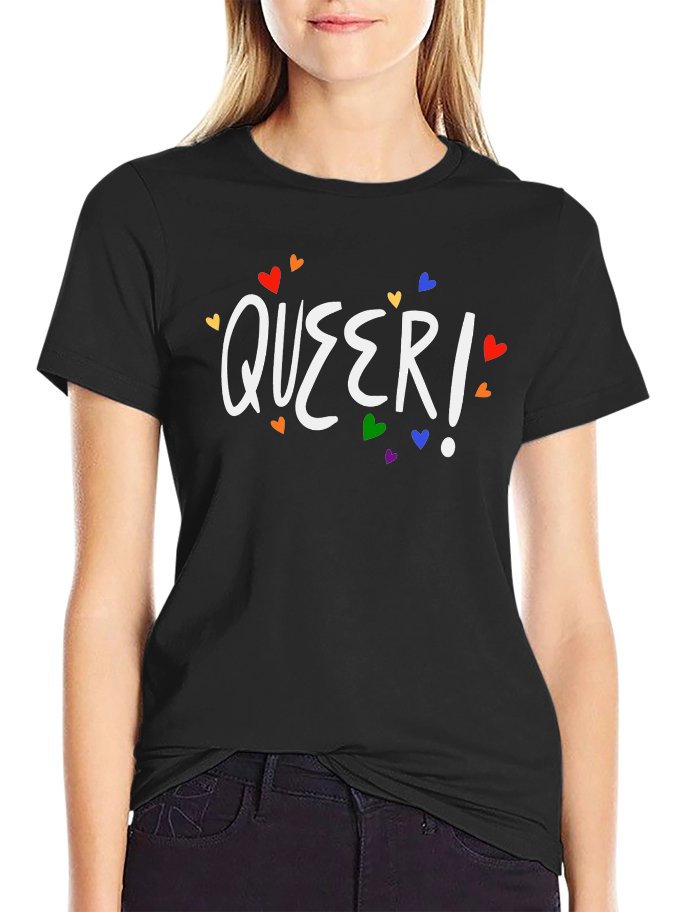 Queer! Heart Graphic T-Shirt