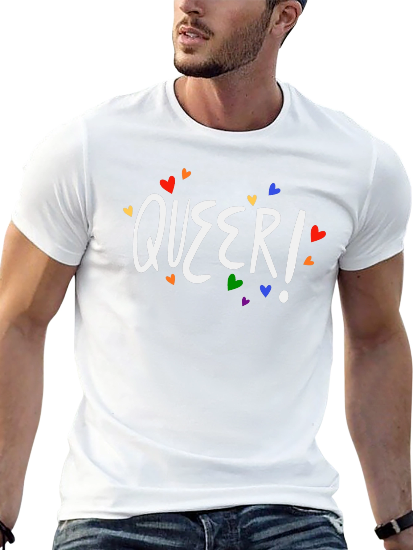 Queer! Heart Graphic T-Shirt