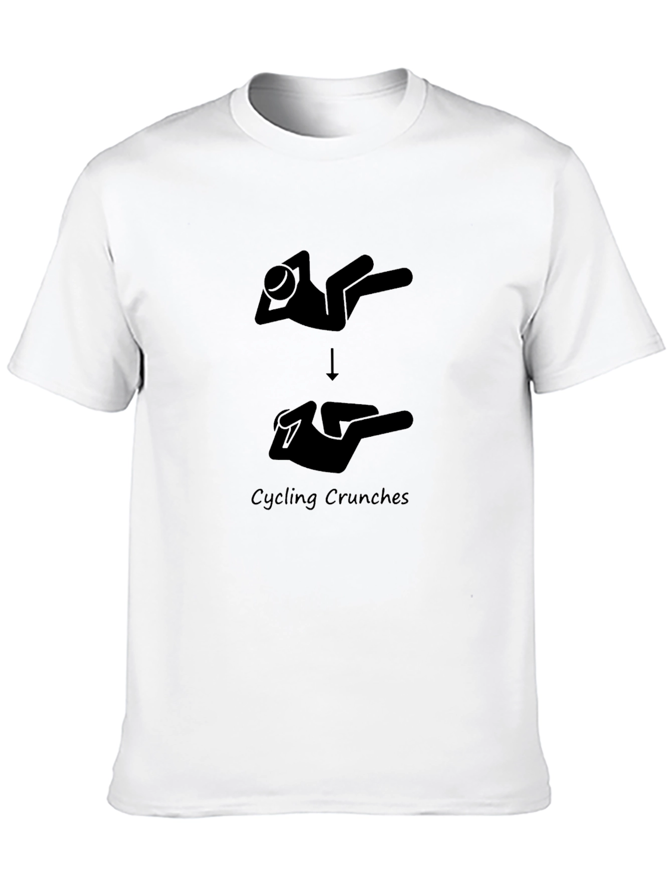 Cycling Crunches Graphic Tee - Black