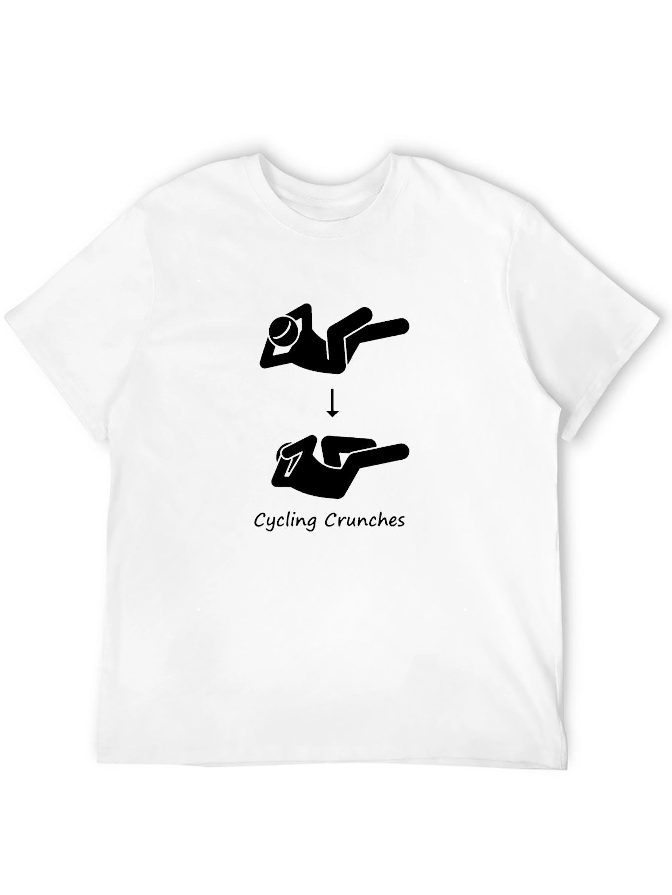 Cycling Crunches Graphic Tee - Black