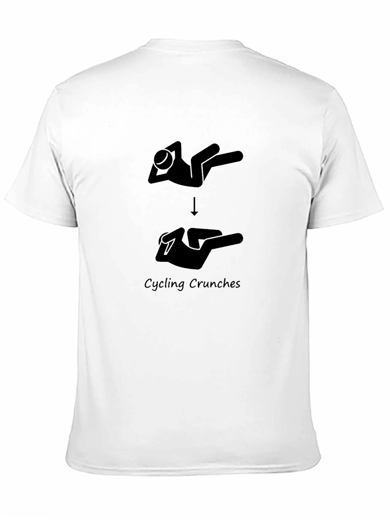 Cycling Crunches Graphic Tee - Black