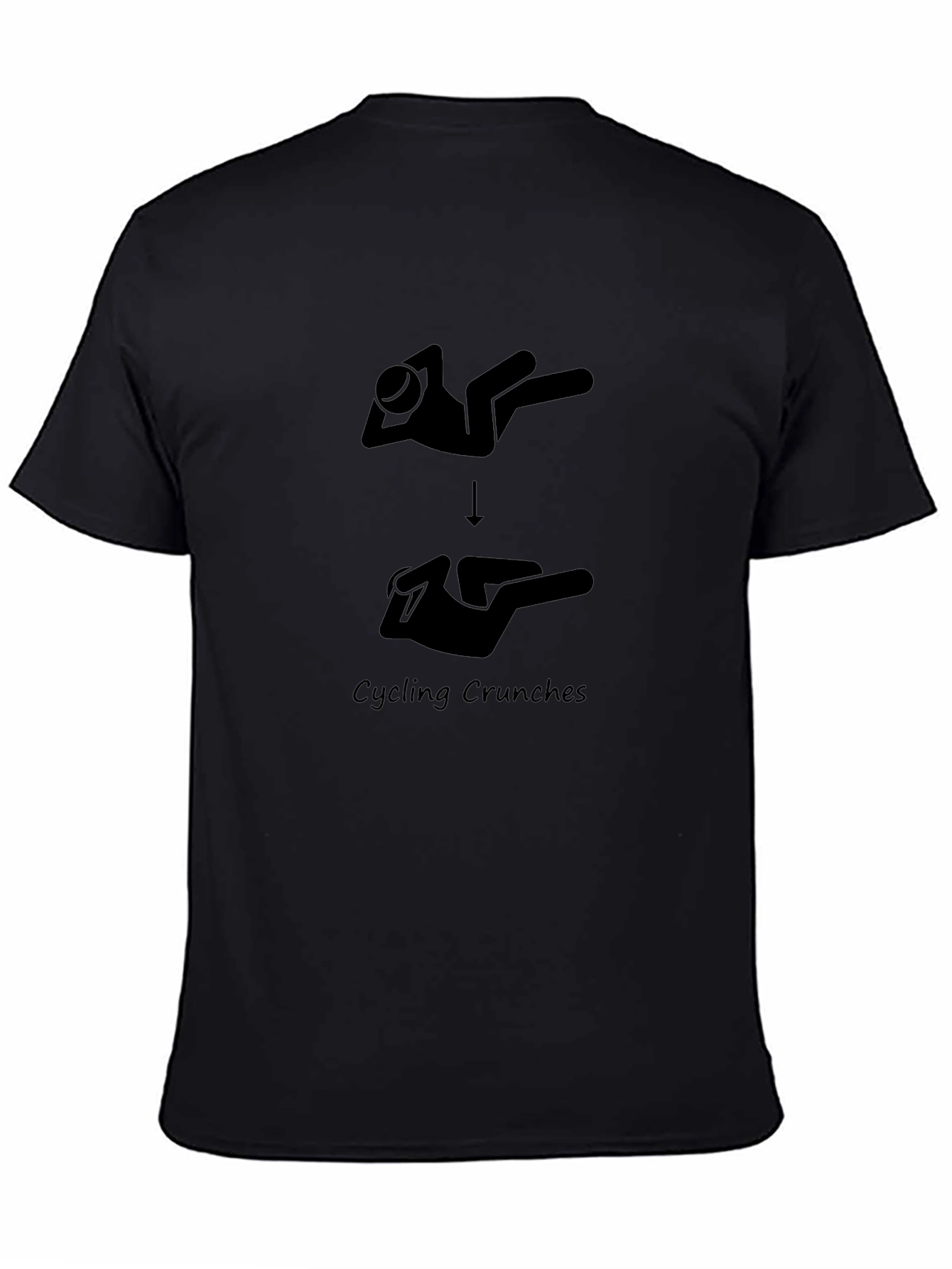 Cycling Crunches Graphic Tee - Black