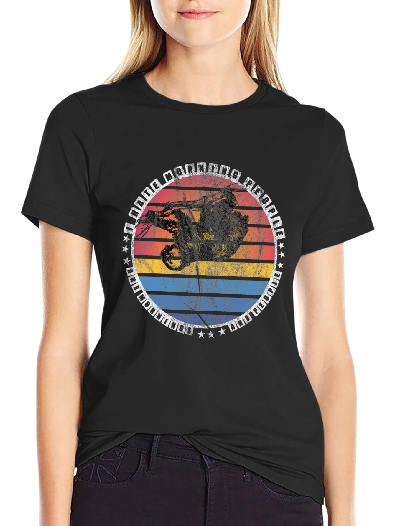 Retro Sloth T-Shirt - Cool Animal Graphic Tee