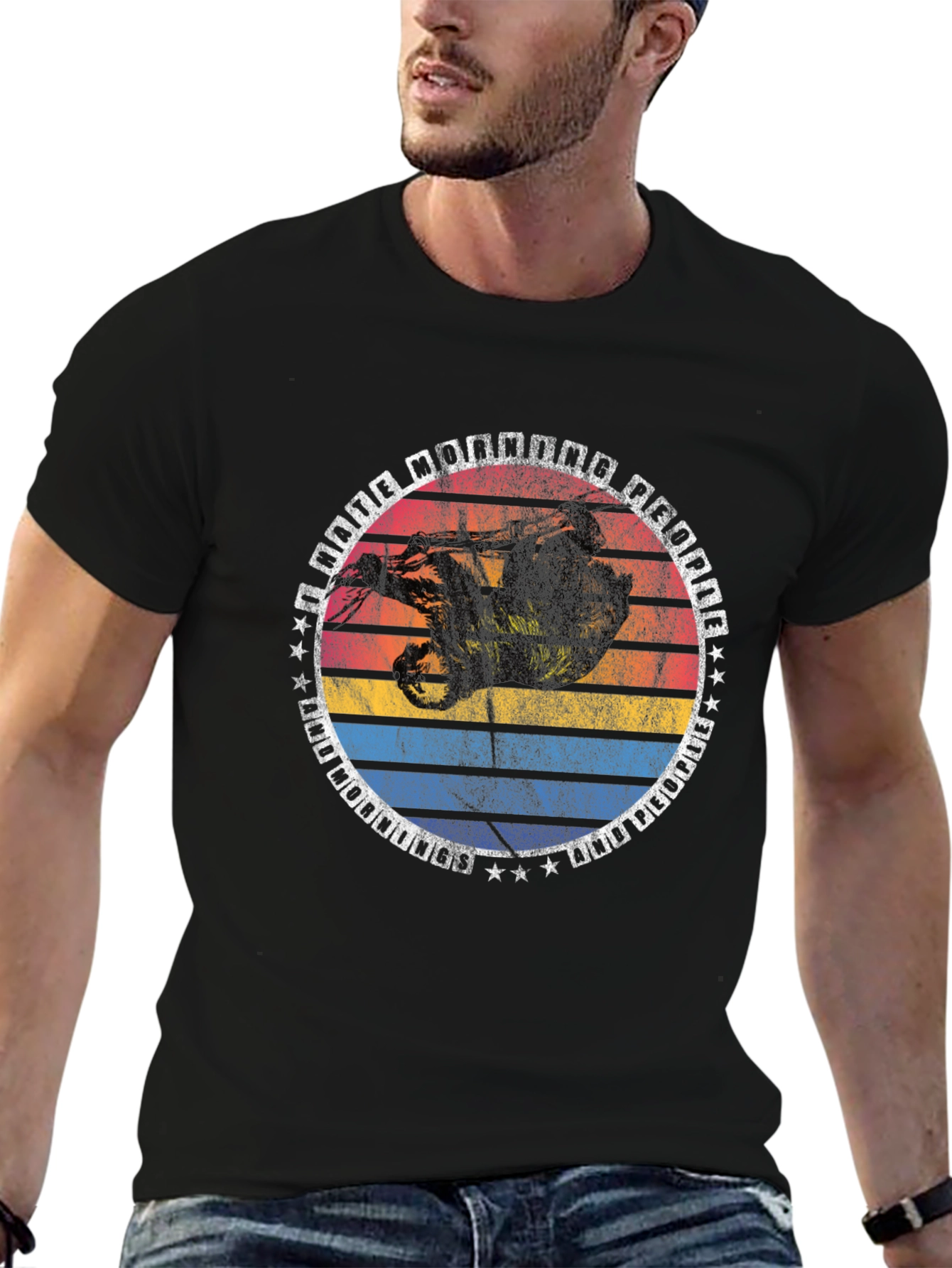 Retro Sloth T-Shirt - Cool Animal Graphic Tee