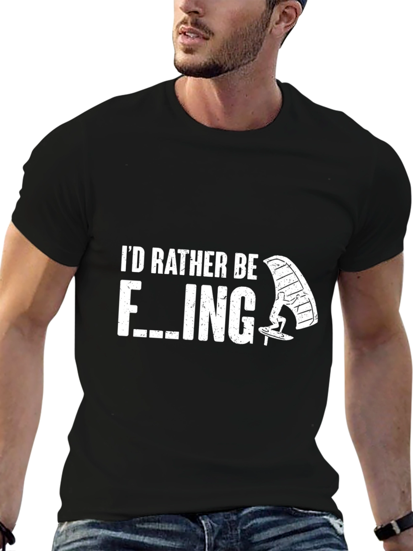 Id Rather Be Foil Boarding T-Shirt