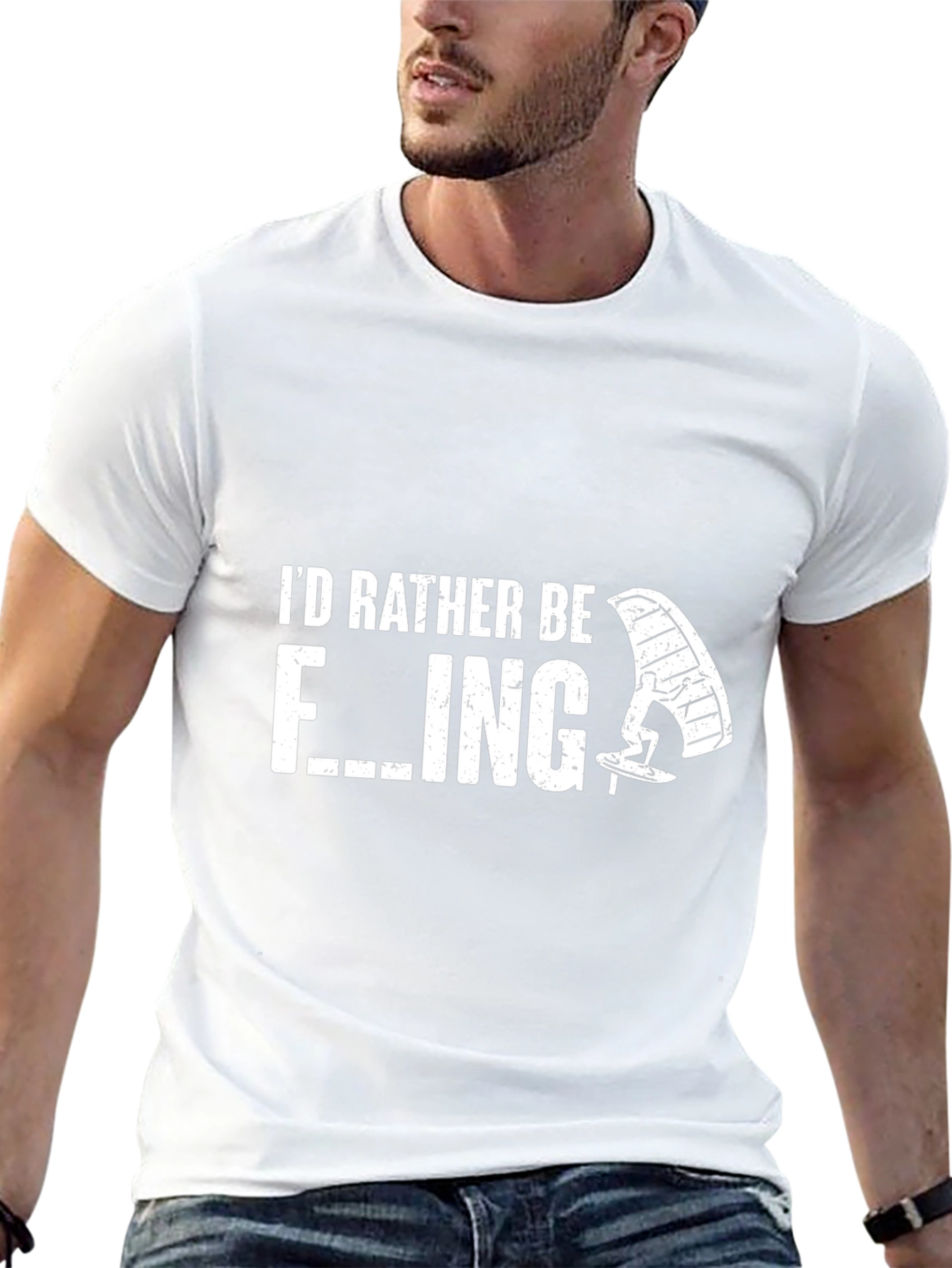 Id Rather Be Foil Boarding T-Shirt