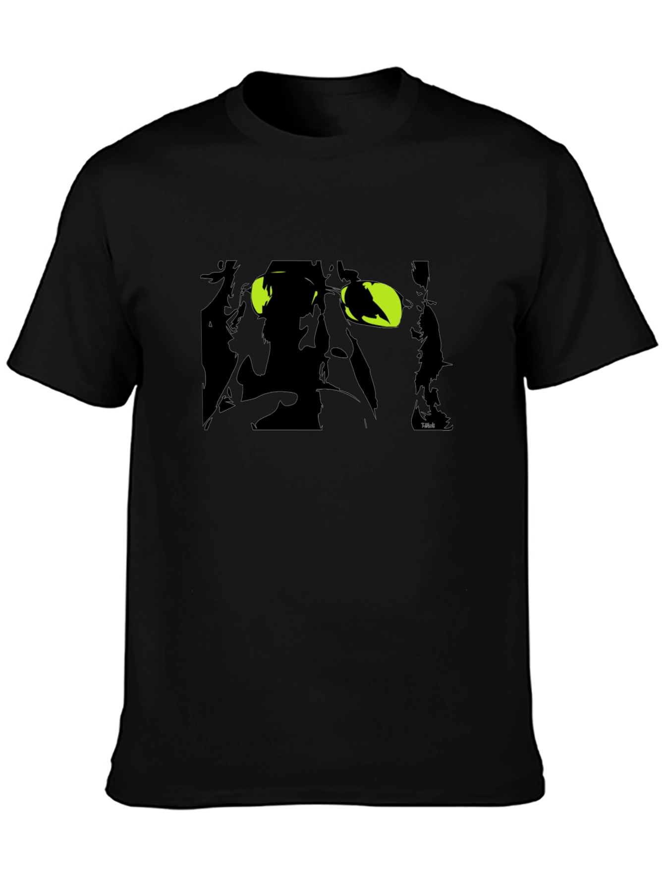 Unique Black T-Shirt with Graphic Print
