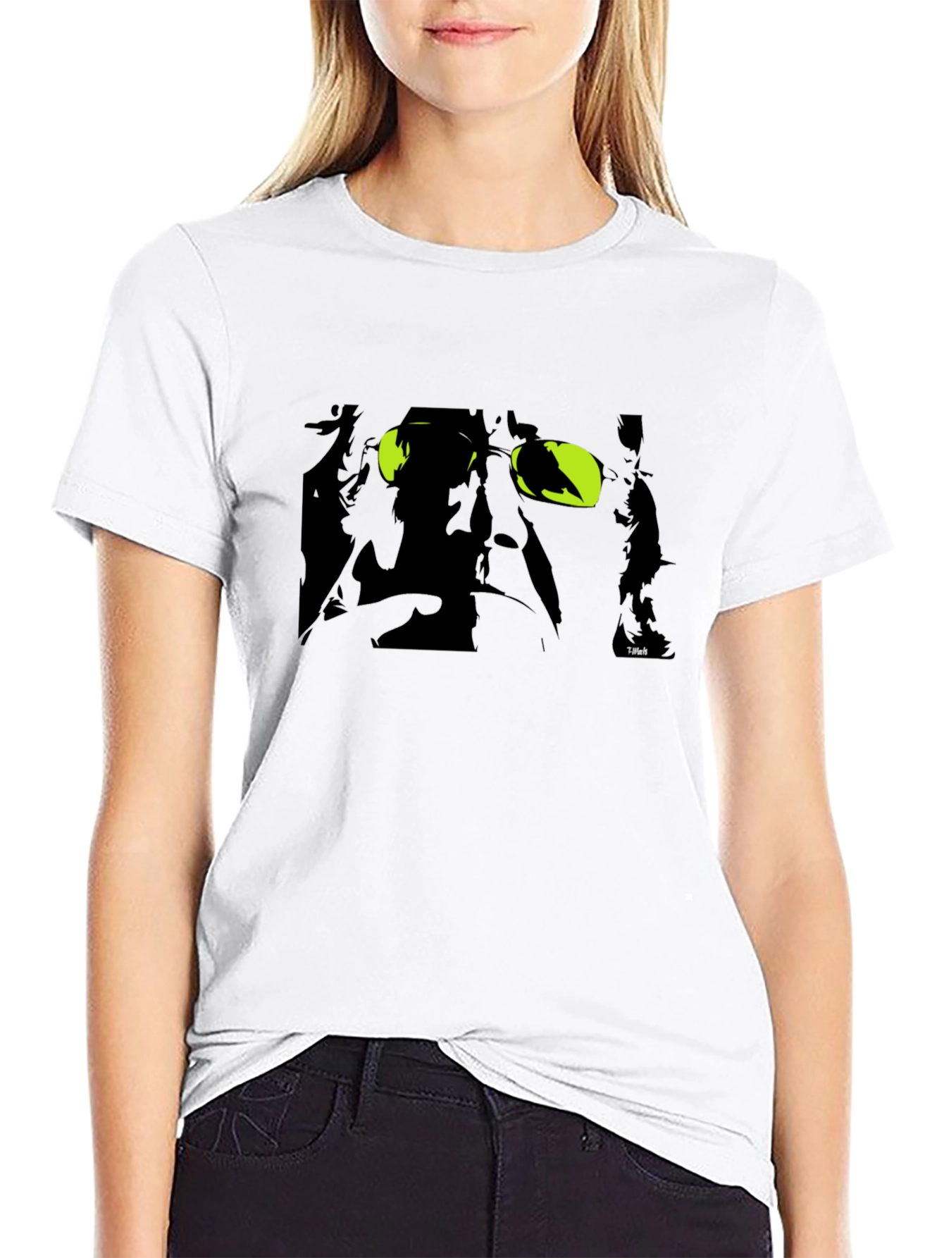 Unique Black T-Shirt with Graphic Print