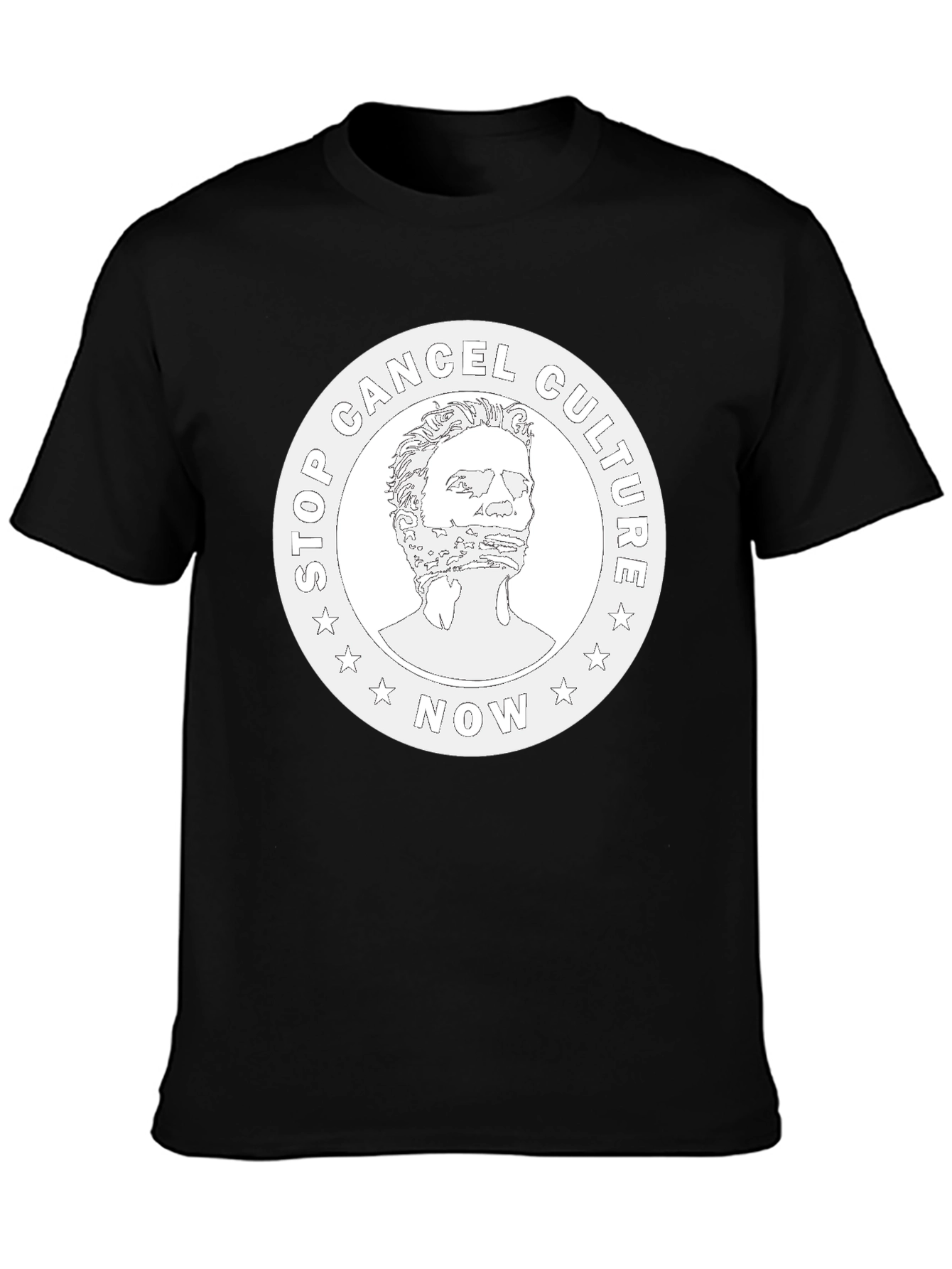 Stop Cancel Culture Now Graphic Tee - Black