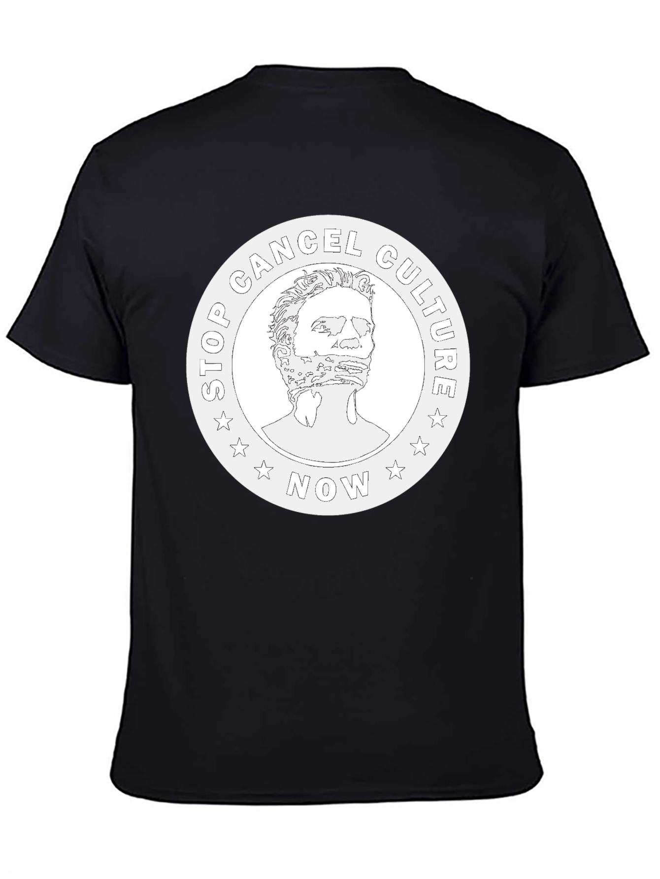 Stop Cancel Culture Now Graphic Tee - Black