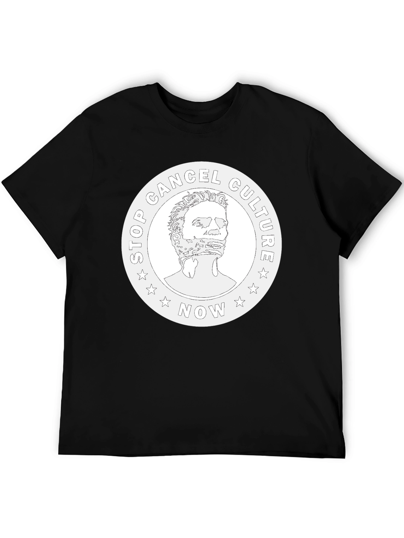 Stop Cancel Culture Now Graphic Tee - Black