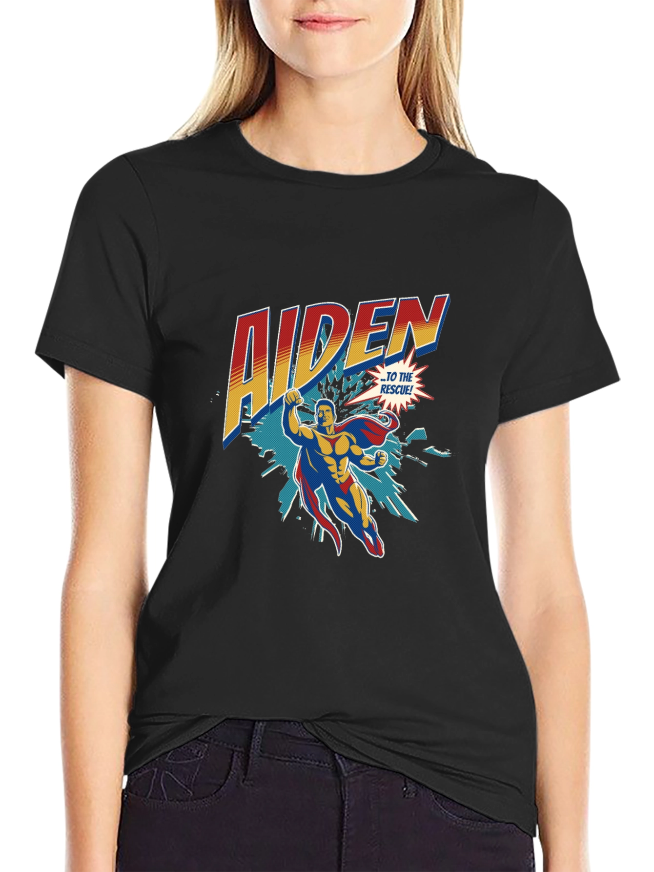 Aiden Superhero Personalized T-Shirt