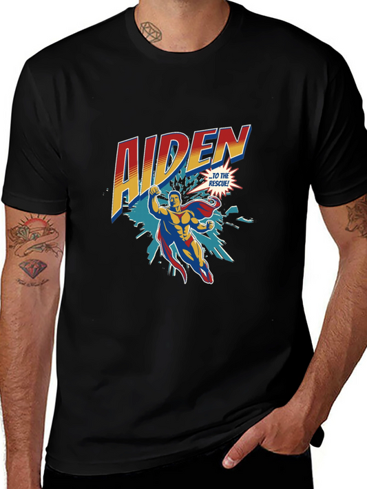 Aiden Superhero Personalized T-Shirt