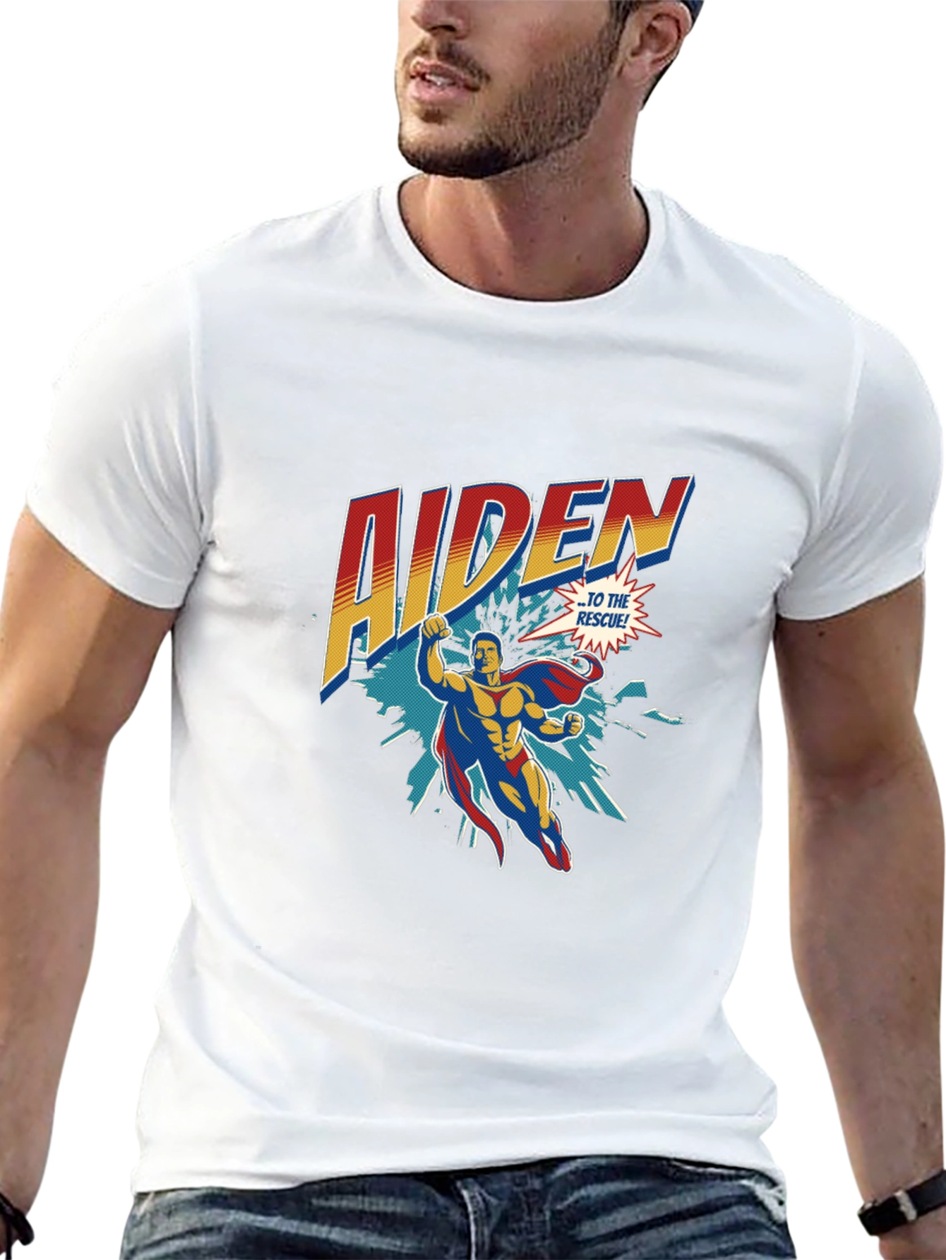 Aiden Superhero Personalized T-Shirt